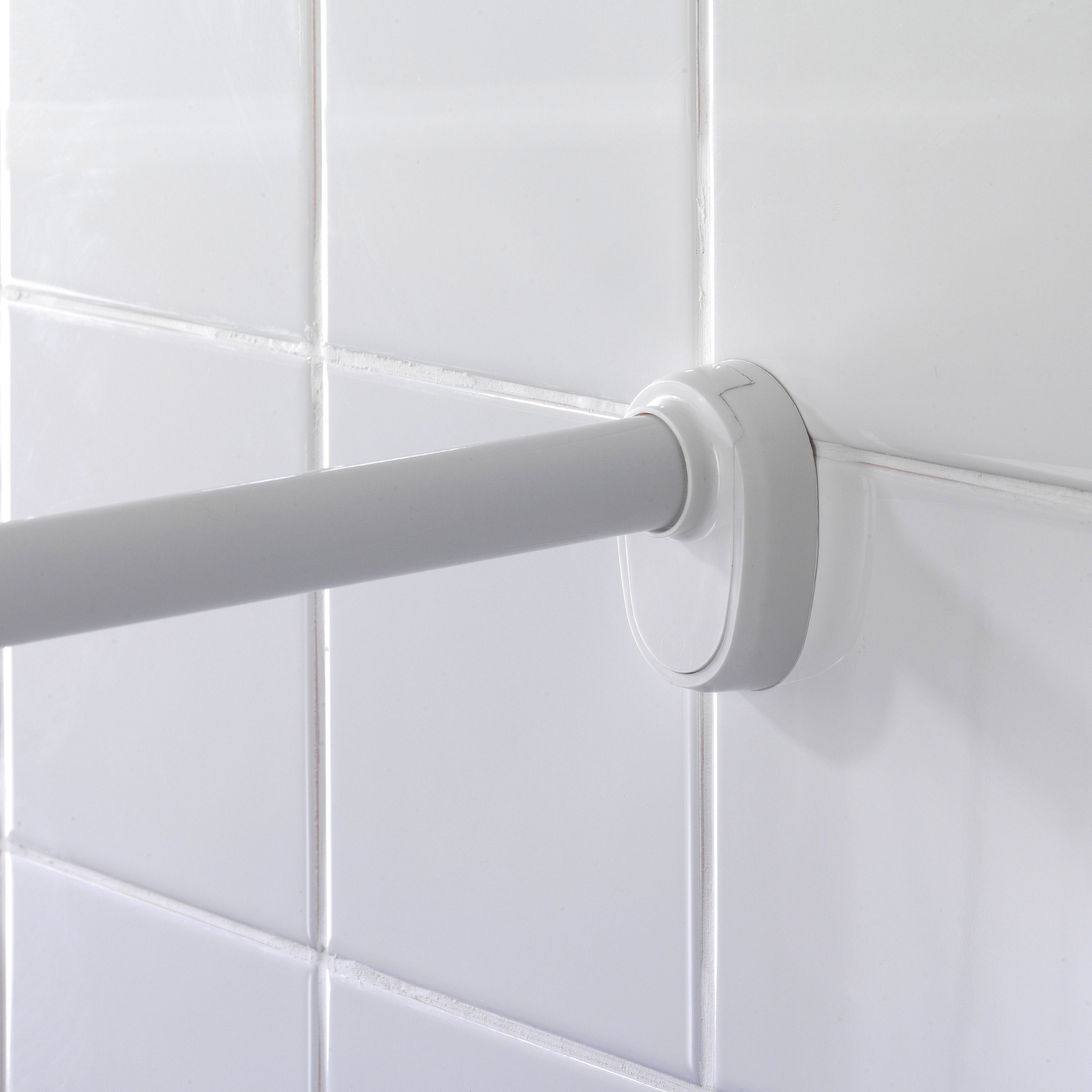 WENKO Hoekstang Universal extra stark Chroom, op verschillende manieren te monteren