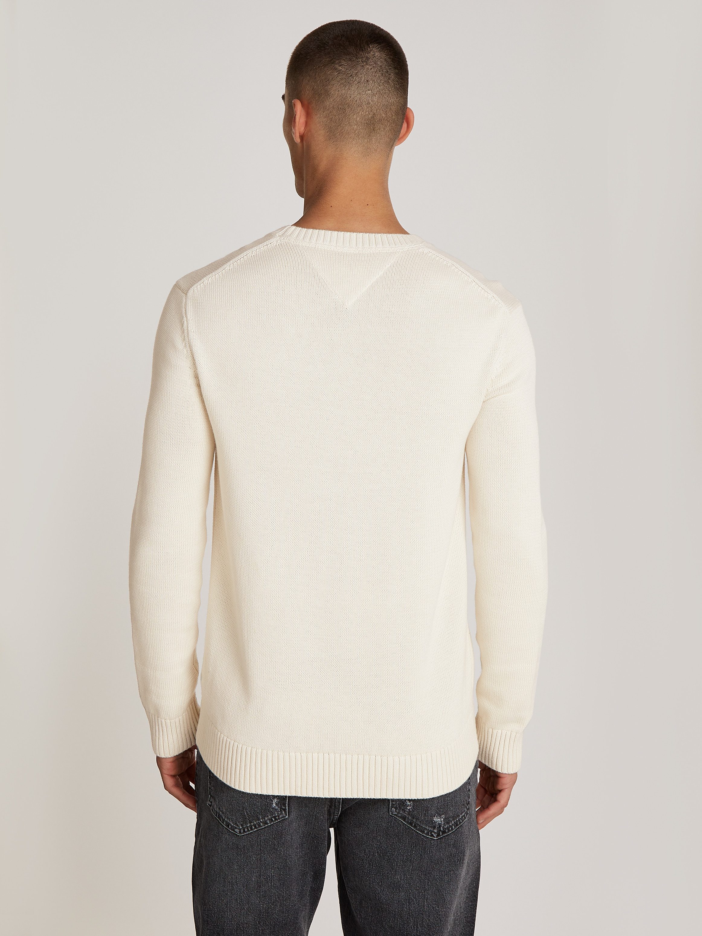 TOMMY JEANS Gebreide trui TJM SLIM ESSNTLS C-NECK SWEATER