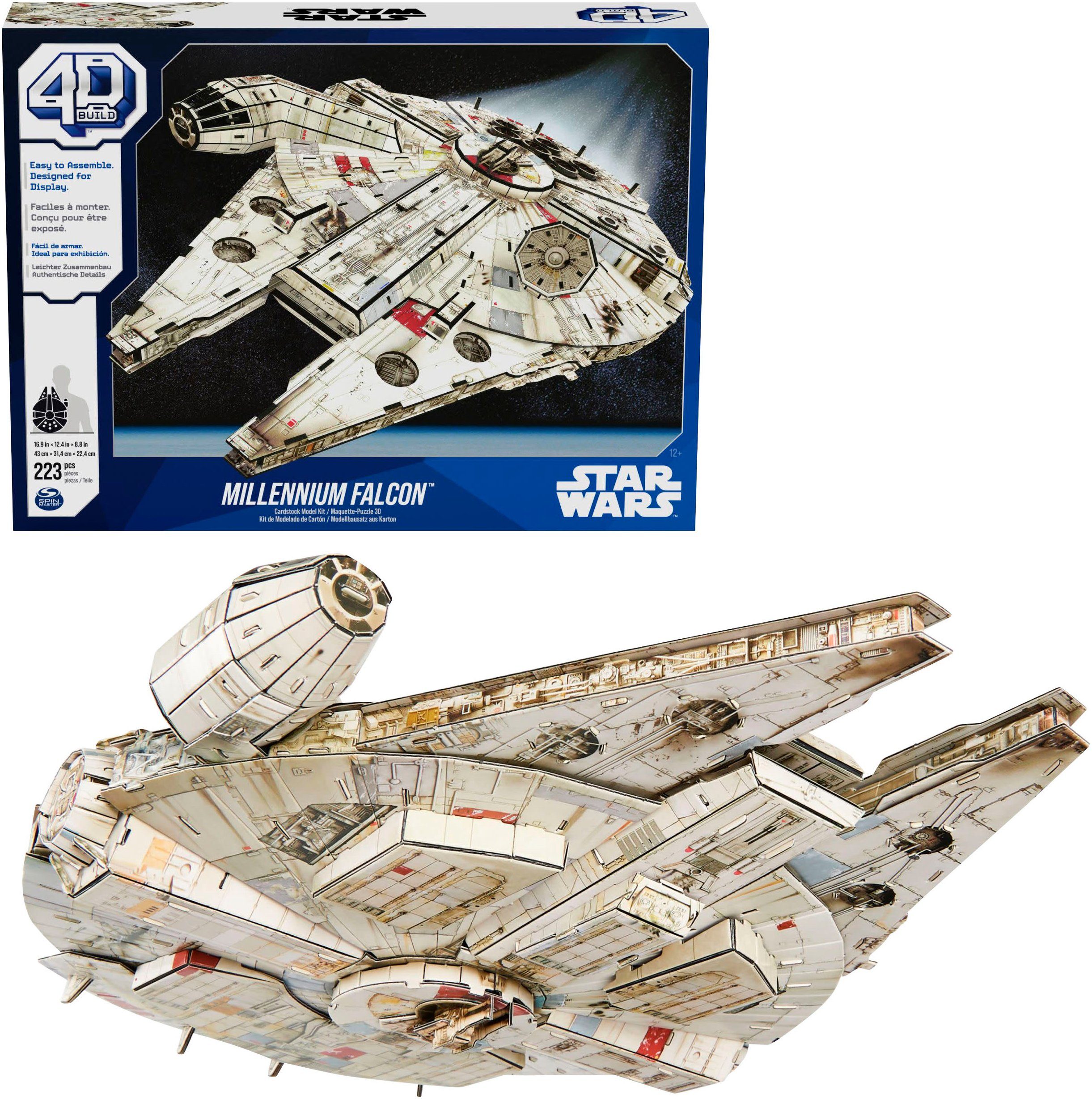 Spin Master 3D-puzzel 4D Build - Star Wars - Millennium Falcon ruimteschip