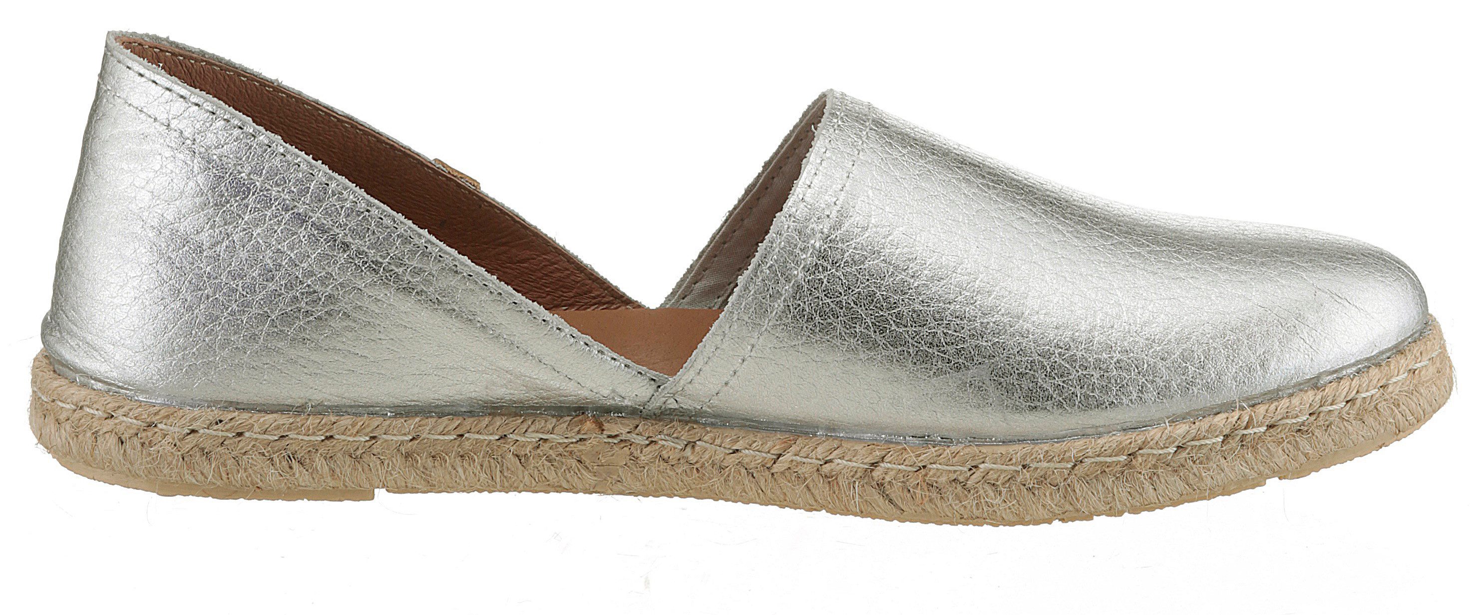 VERBENAS Espadrilles CARMEN NUCLEO METAL , slipper, zomerschoen, strandschoen in metallic look