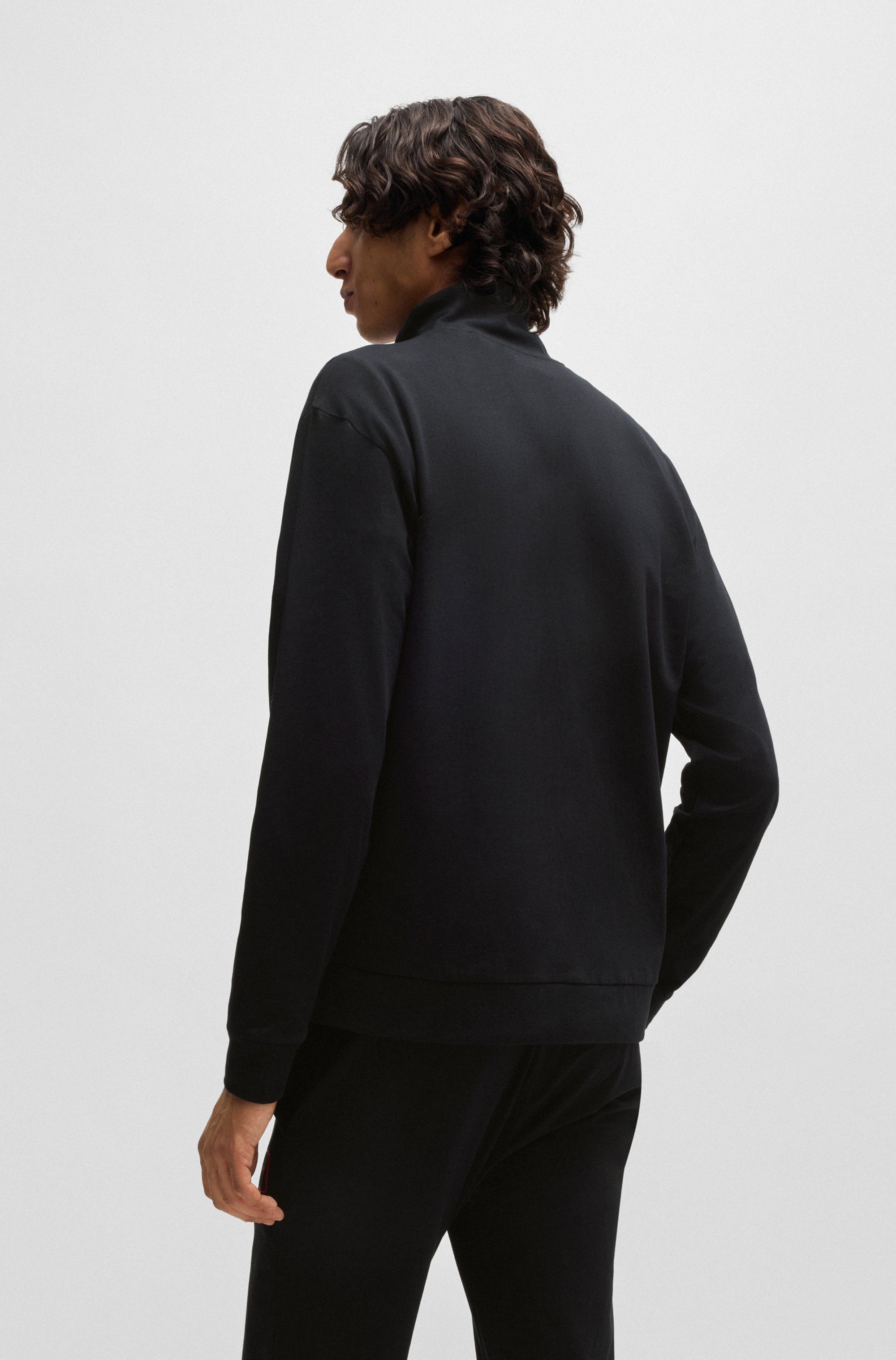 HUGO underwear Sweatvest Laze Zip Jacket met zakken opzij