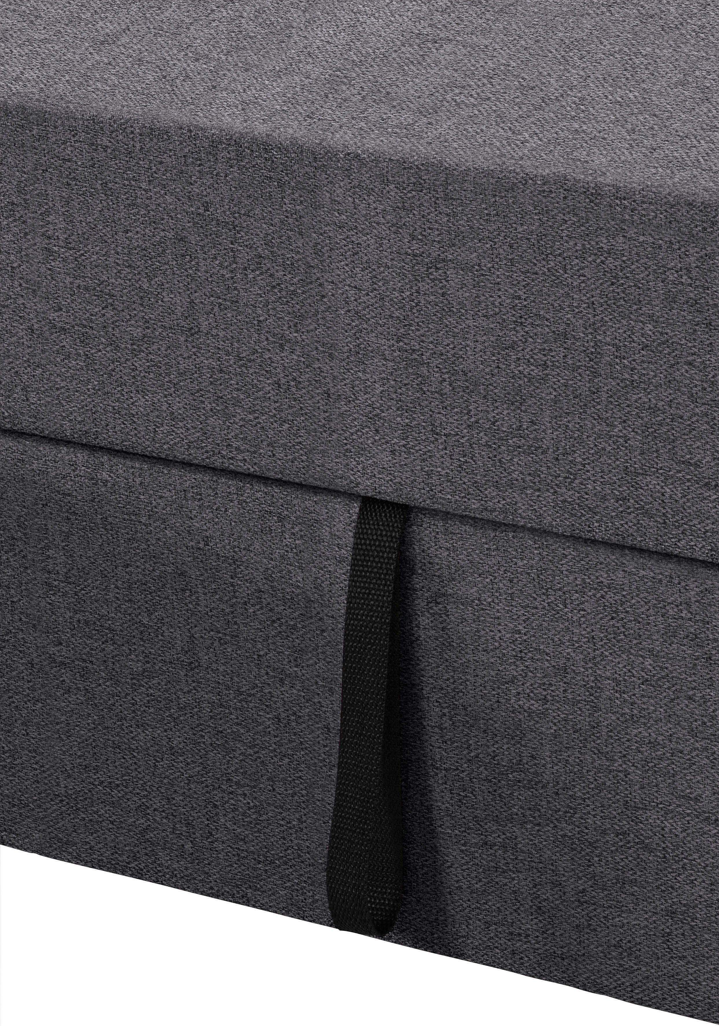 DOMO collection Hoekbank Sarafina tijdloos en comfortabel, optioneel met binnenvering, L-vorm