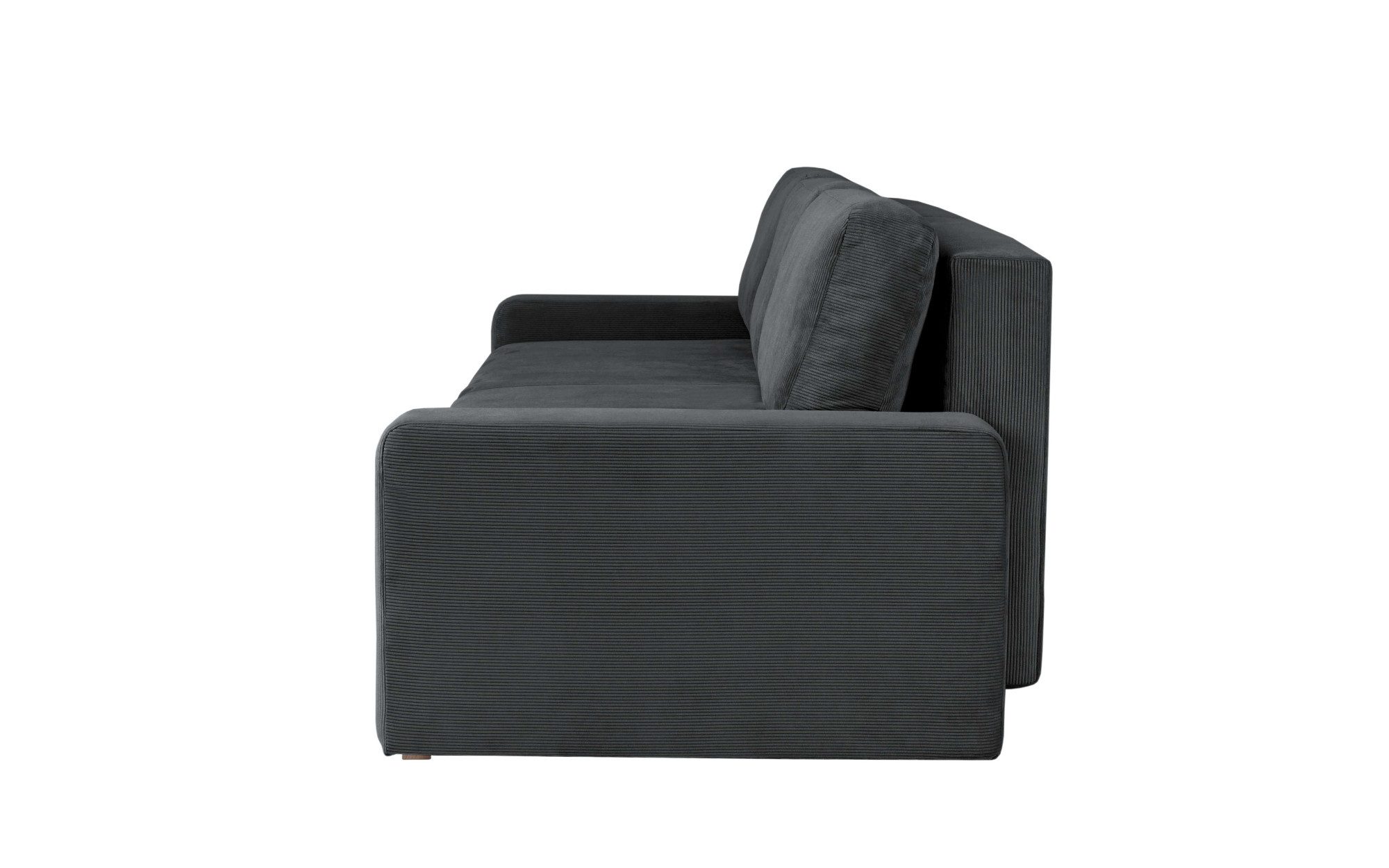 INOSIGN 3-zitsbank SHERIDIAN slaapbank met bedlade, in fijncord en velvet met golvende ondervering, moderne bekleding, b/h/d 225/94/80