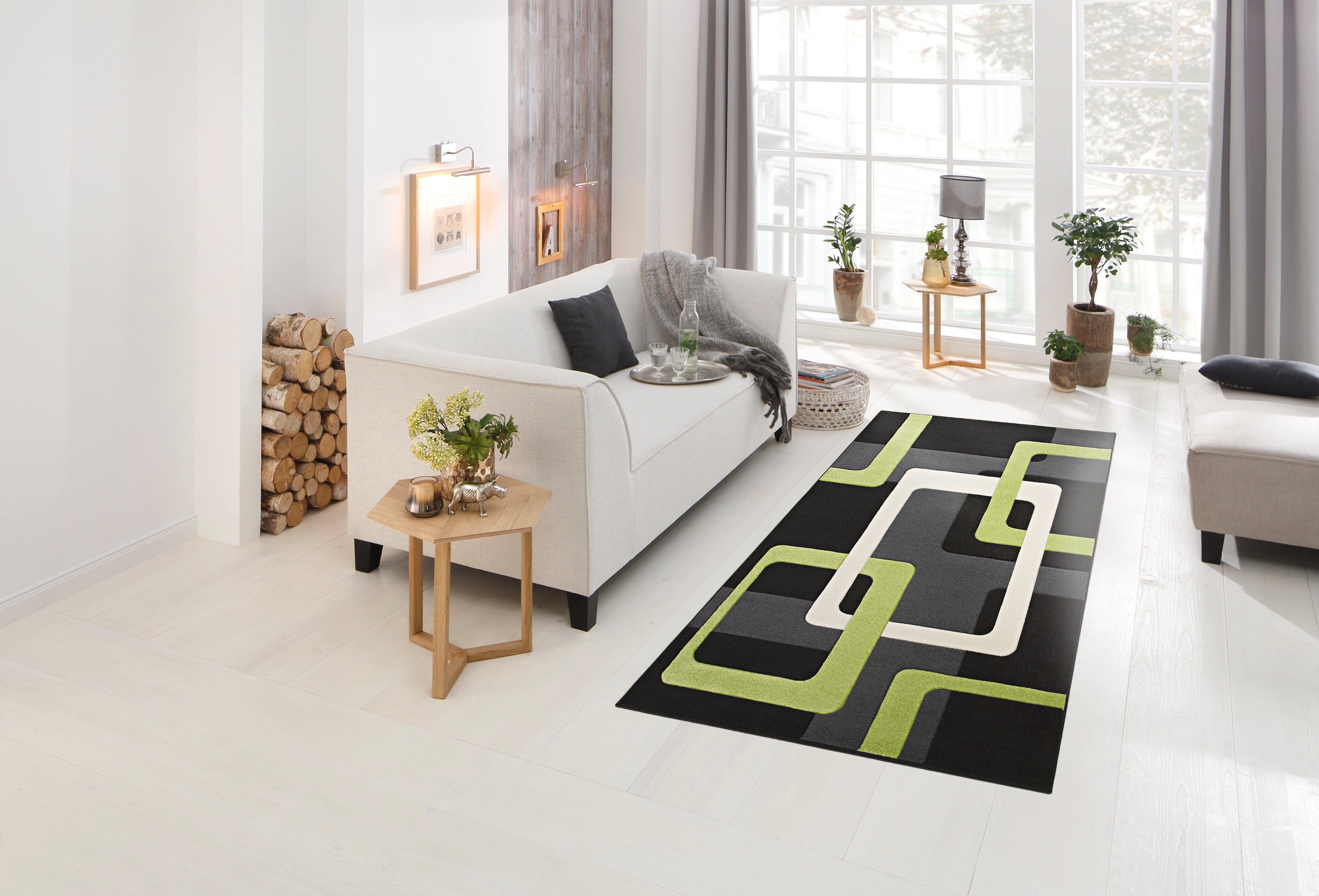 my home Vloerkleed Maxim Hoog-laag effect, kortpolig, 3D-ontwerp, klantenfavoriet
