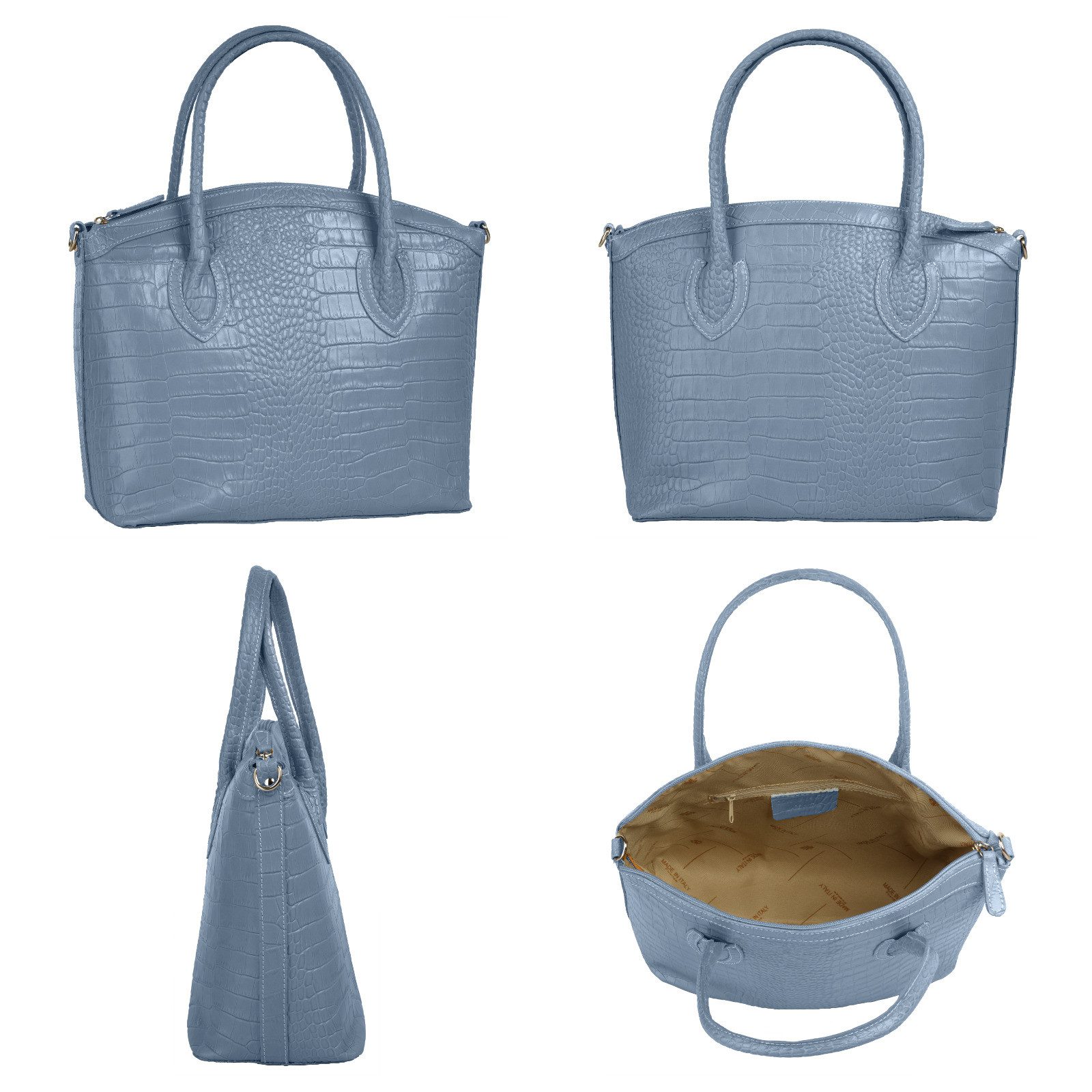 Cluty Tas echt leer, made in italy
