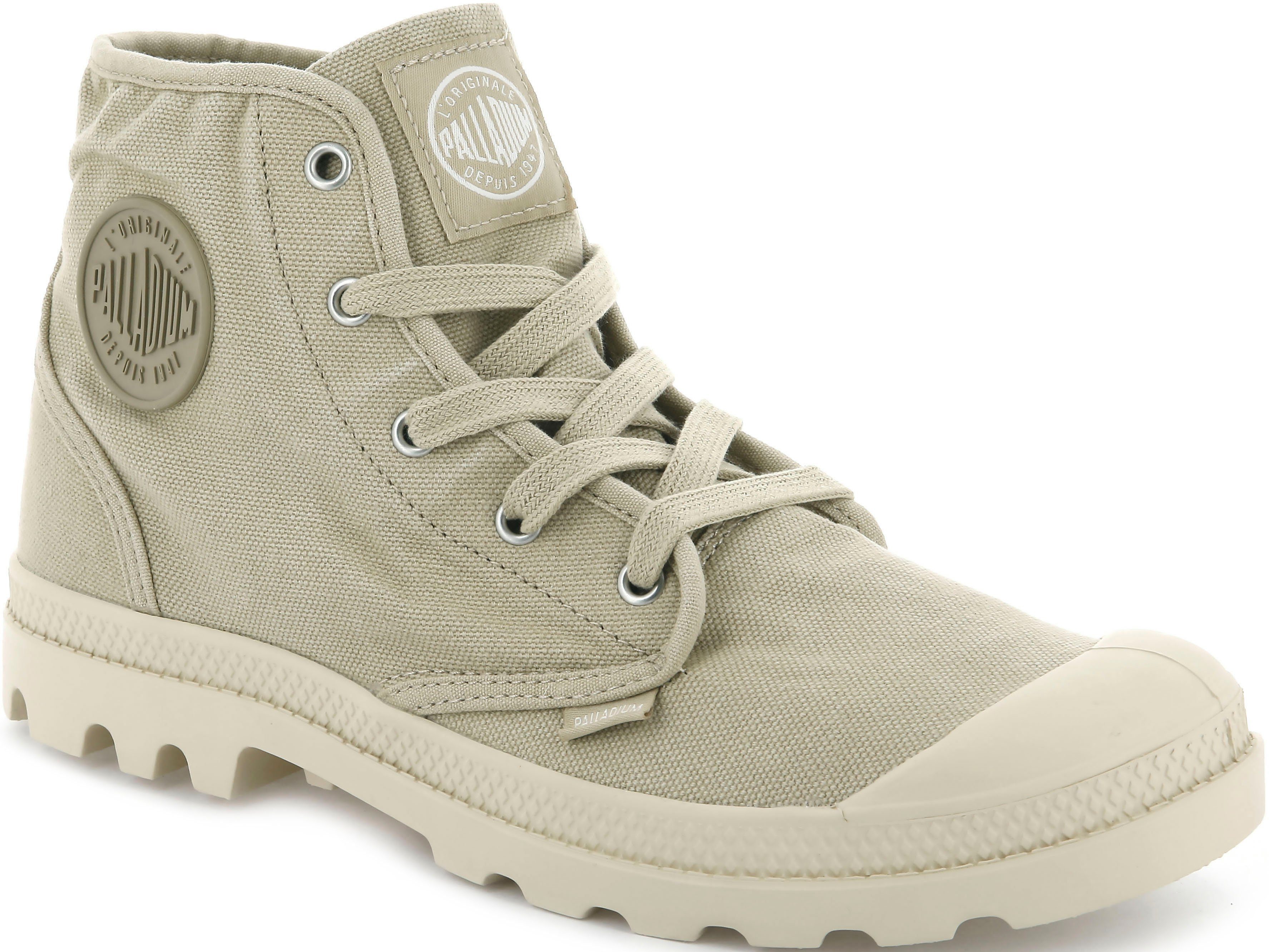 Palladium Hoge veterschoenen PAMPA HI W van textiel