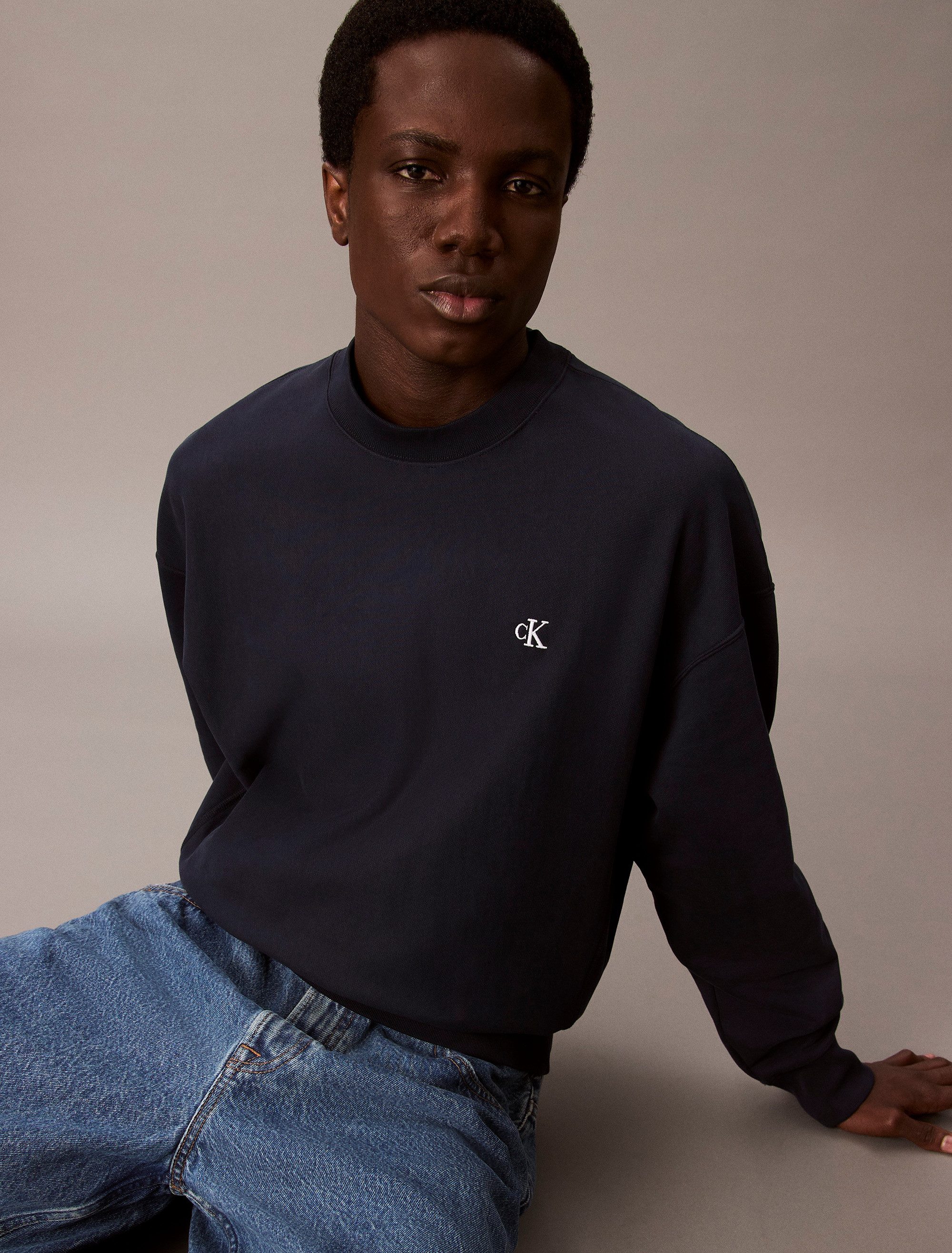 Calvin Klein Sweatshirt PRMM TRRY MNGRM CN S