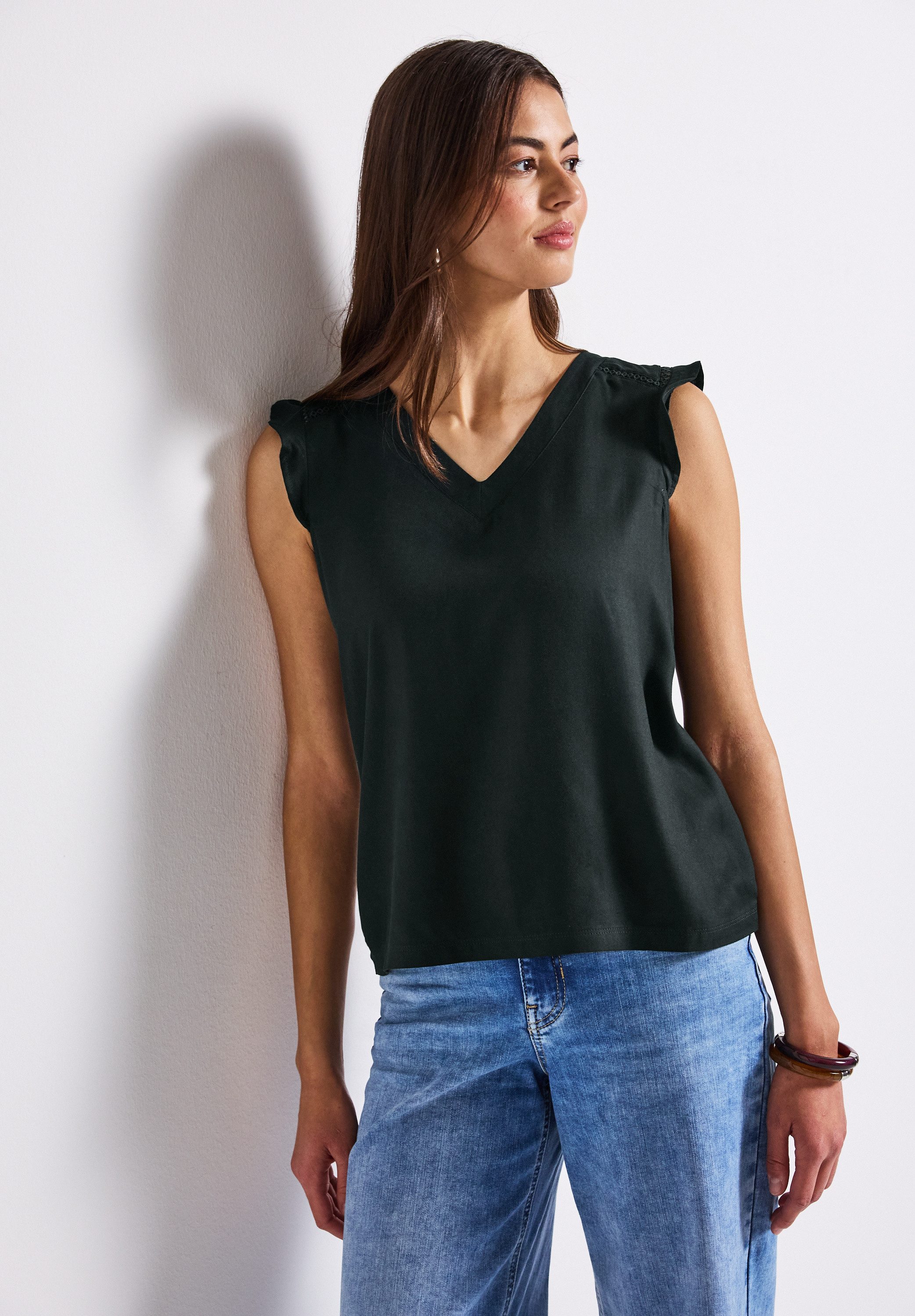 STREET ONE Shirttop met gehaakte details