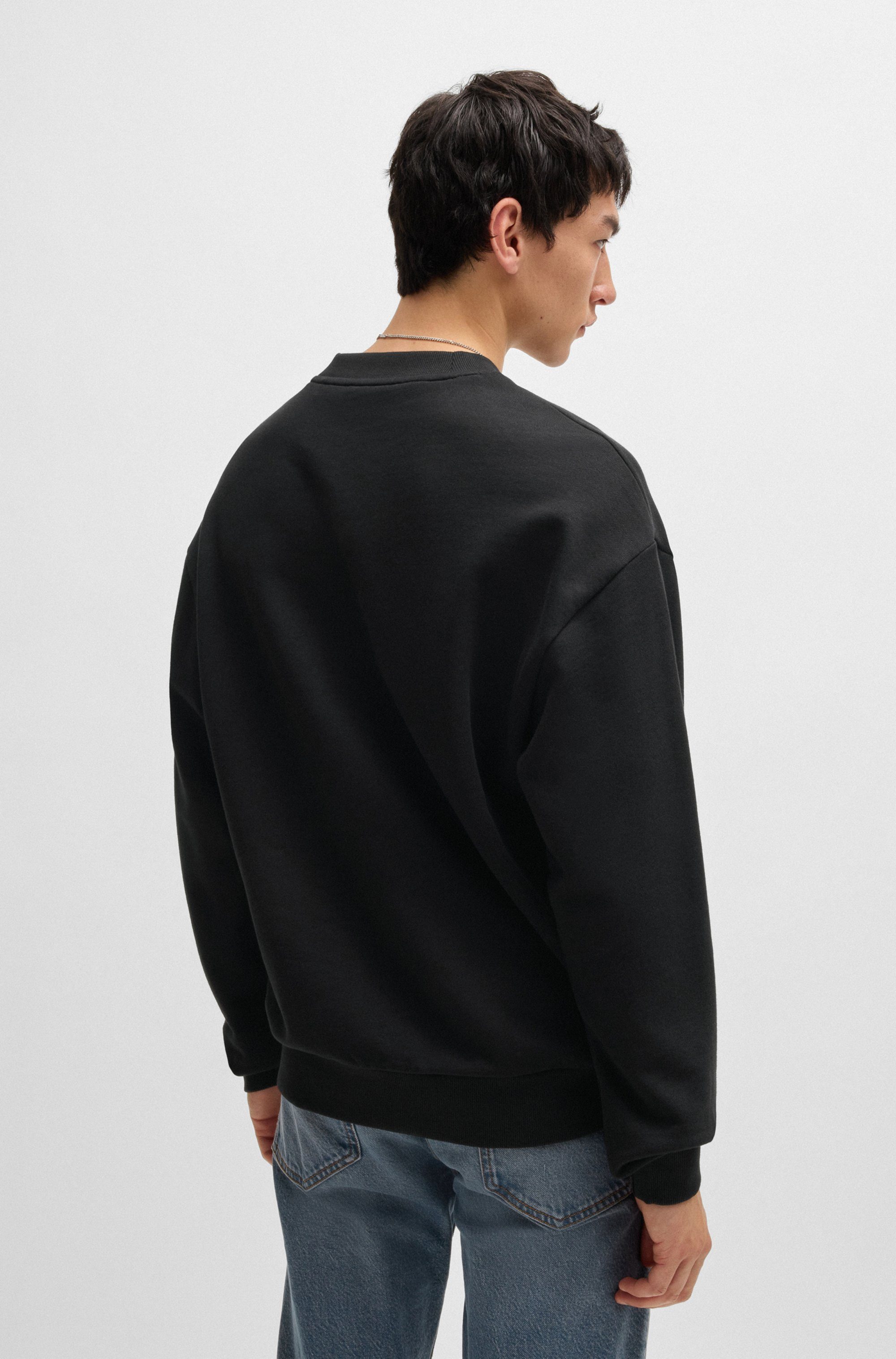 HUGO Blue Sweatshirt Niero met logoprint
