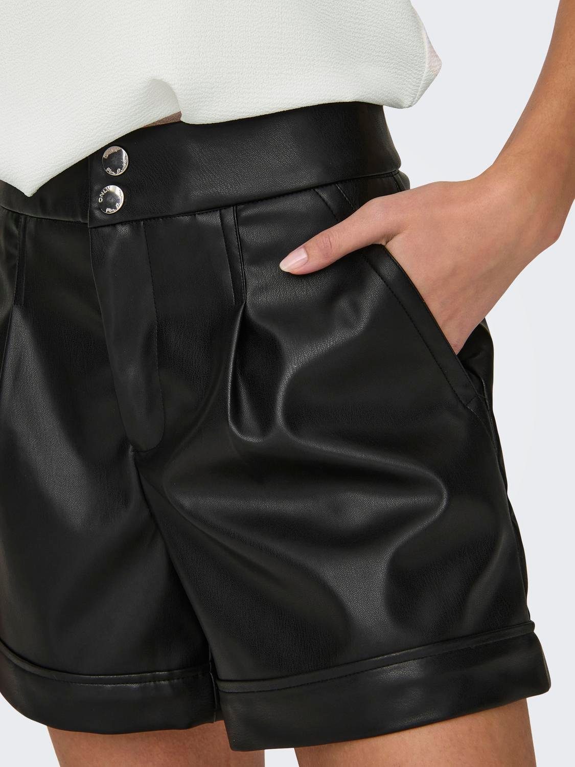 Only Short ONLIZARA HW FAUX LEATHER SHORTS PNT