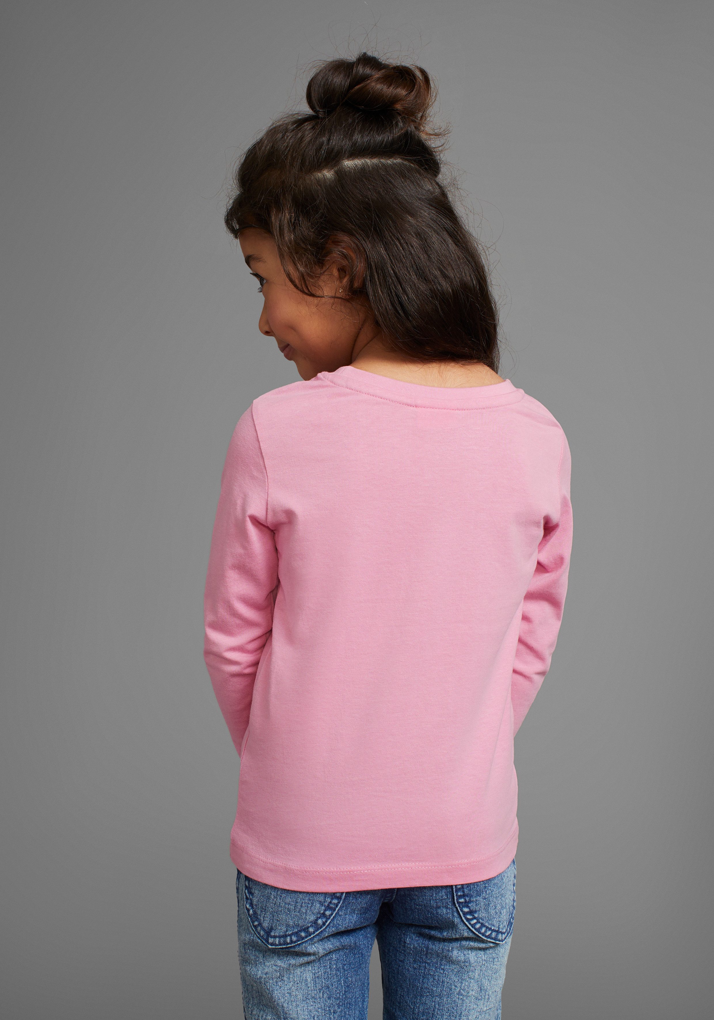 KangaROOS Shirt met lange mouwen Voor kleine meisjes , schattige logo-opdruk