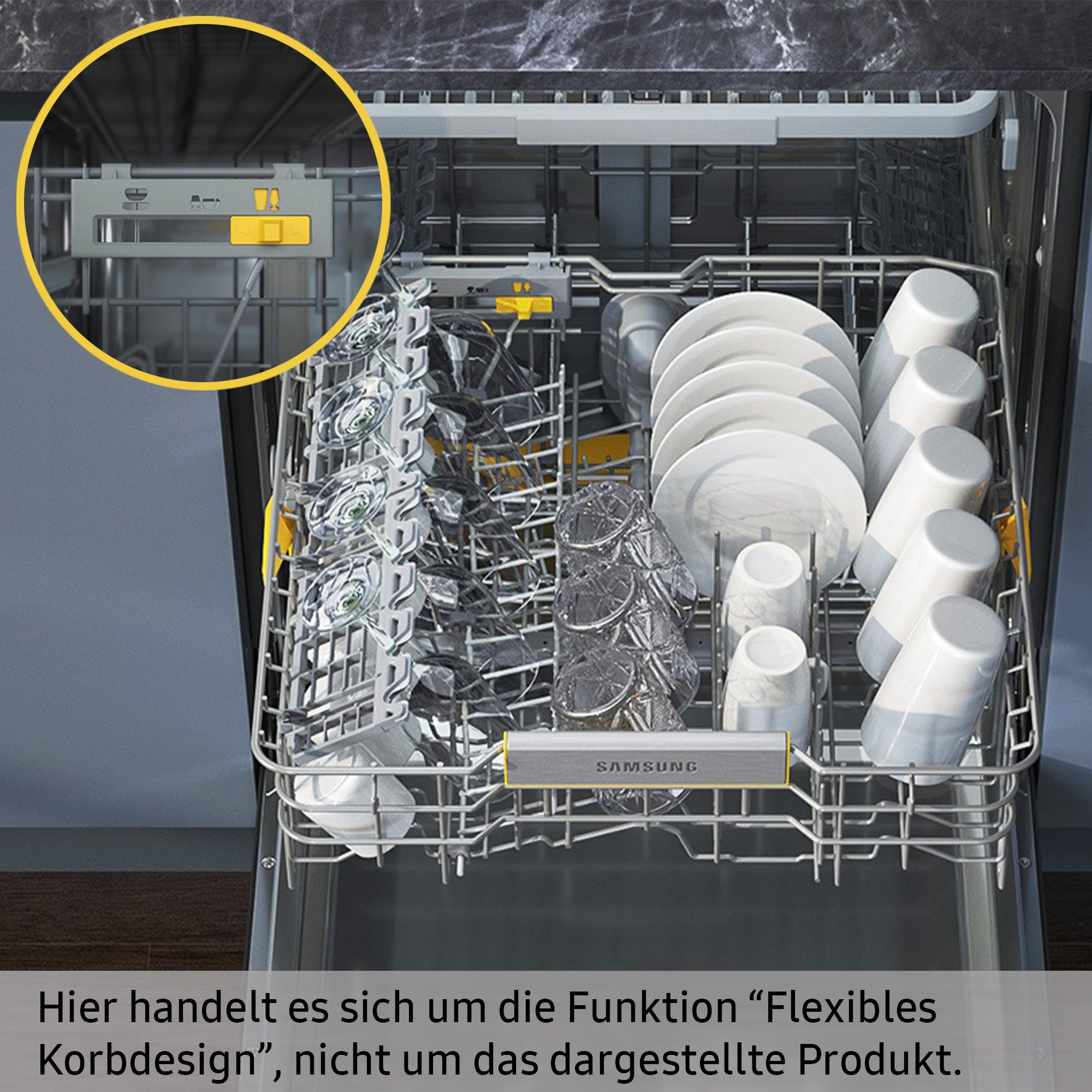 Samsung Onderbouwvaatwasser DW60BG750USLET, 81,5 cm x 59,5 cm