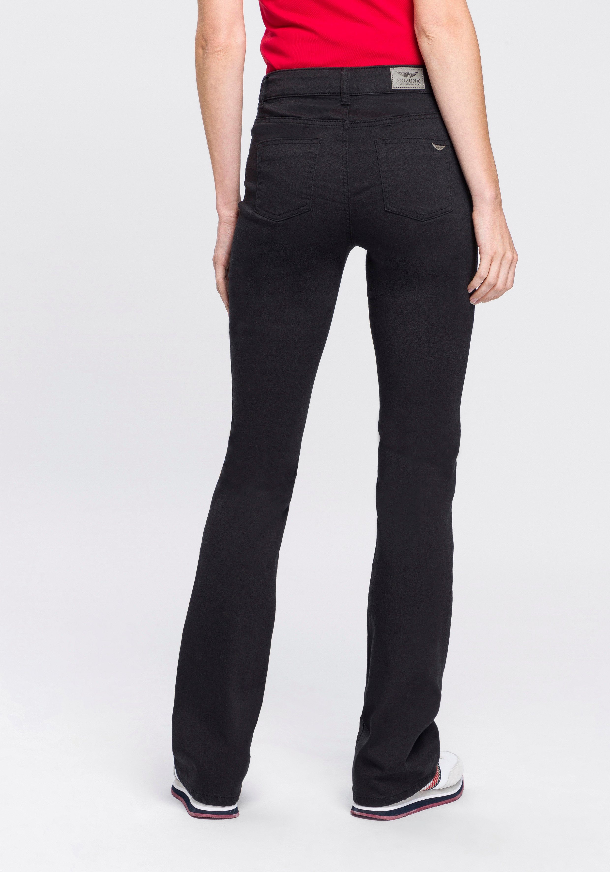 arizona bootcut jeans shaping high waist zwart