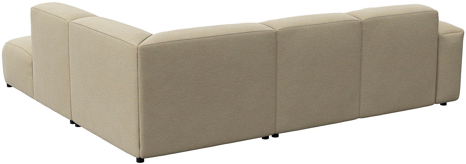 FLEXLUX Hoekbank Lucera, super zitcomfort door koudschuim in de zitting, L-vorm