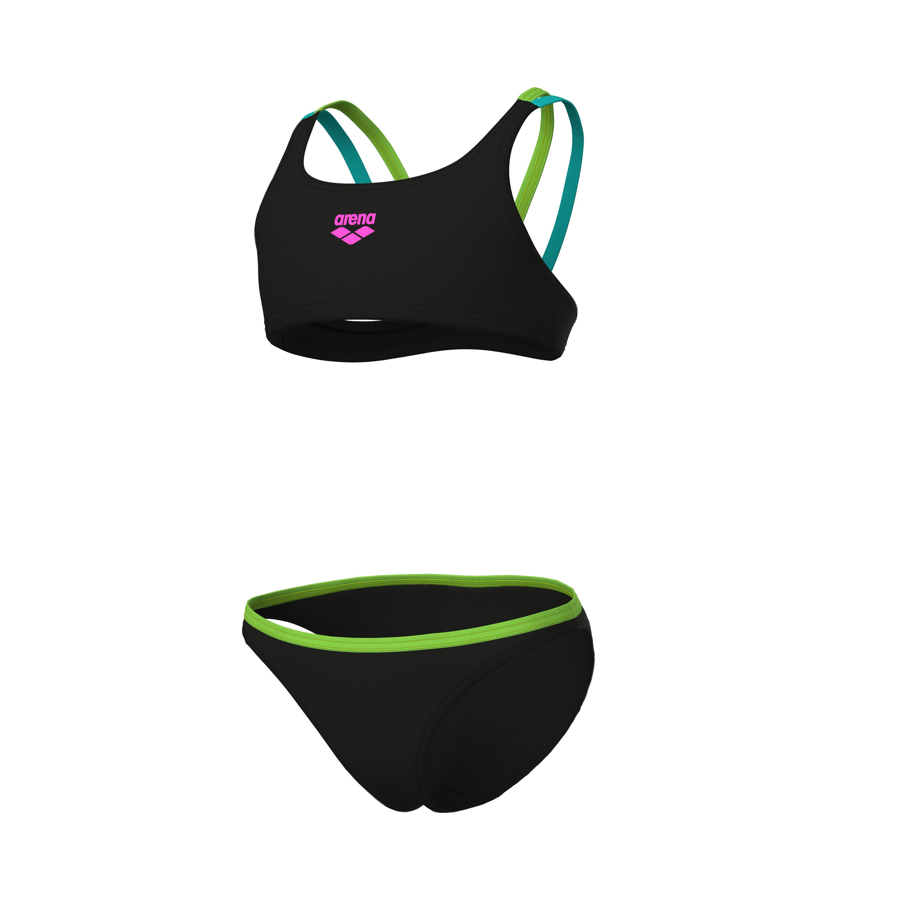 Arena Bustierbikini Arena Feel meisjes solid bikini meisjes bikini's maat 140 zwart