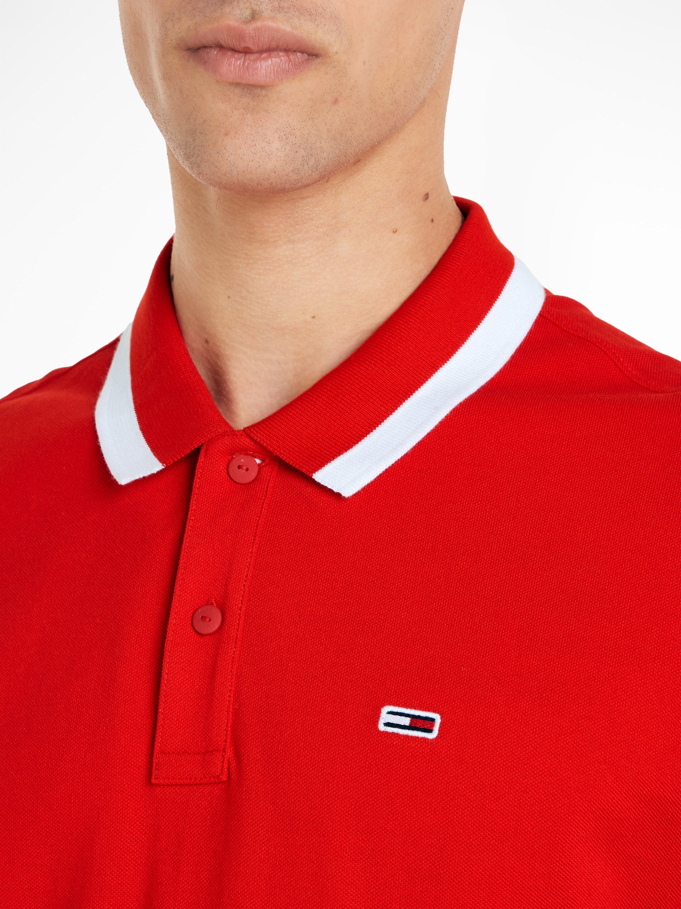 TOMMY JEANS Poloshirt TJM REG SOLID TIPPED POLO