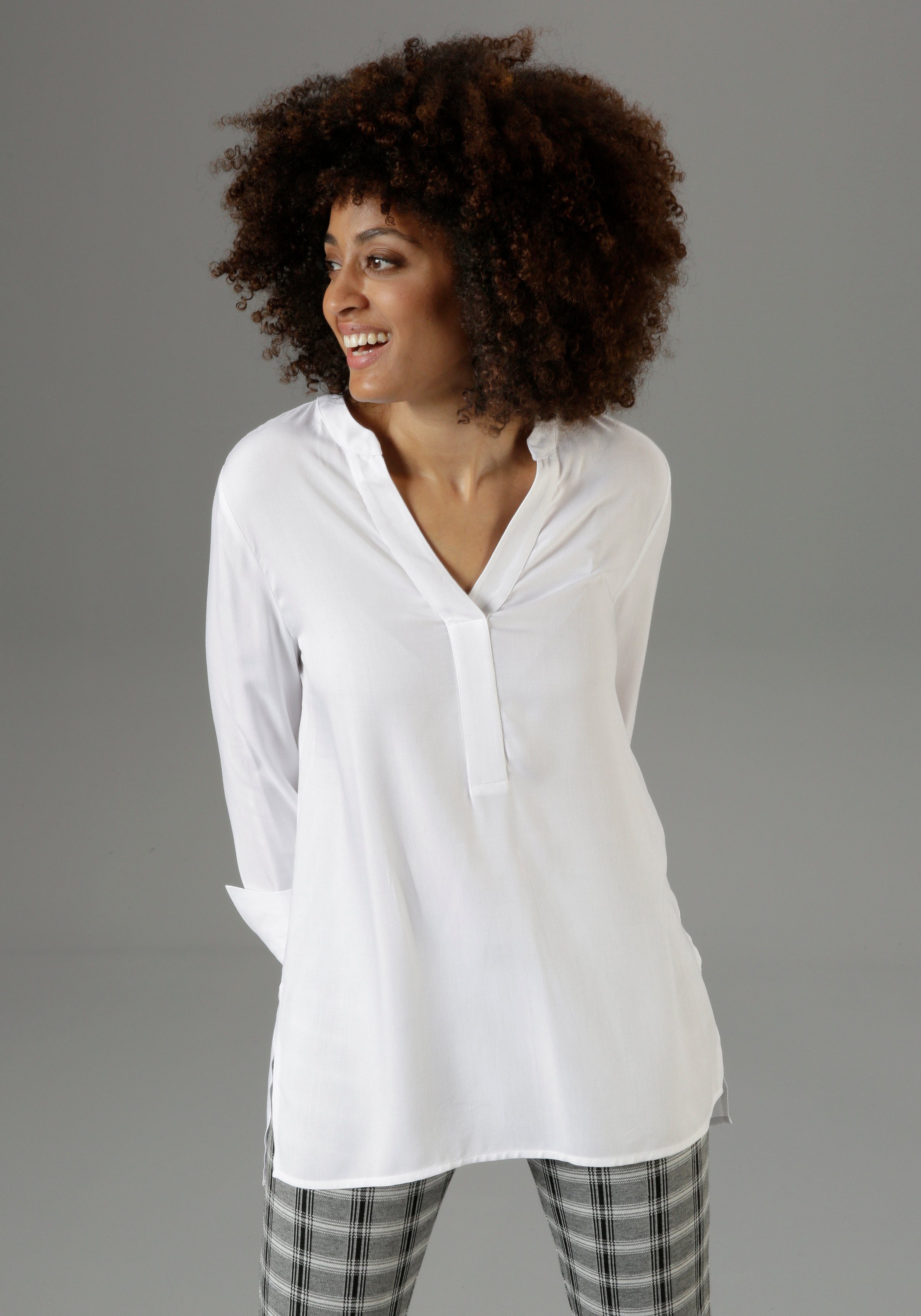 Aniston SELECTED Lange blouse met extra-lange manchetten