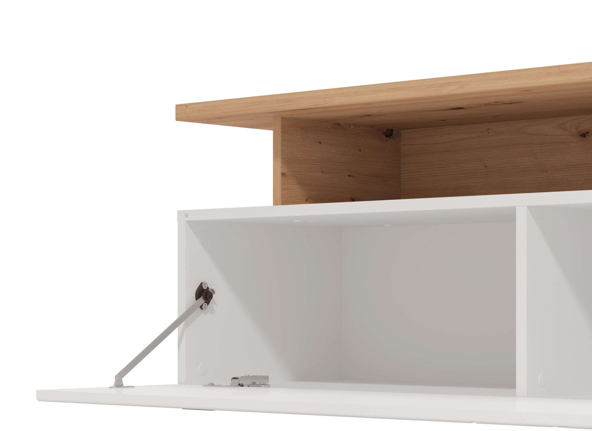 INOSIGN Tv-meubel Arctic TV-Board TV-kast, Br. 170 cm, met en zonder LED-verlichting, front met frezing
