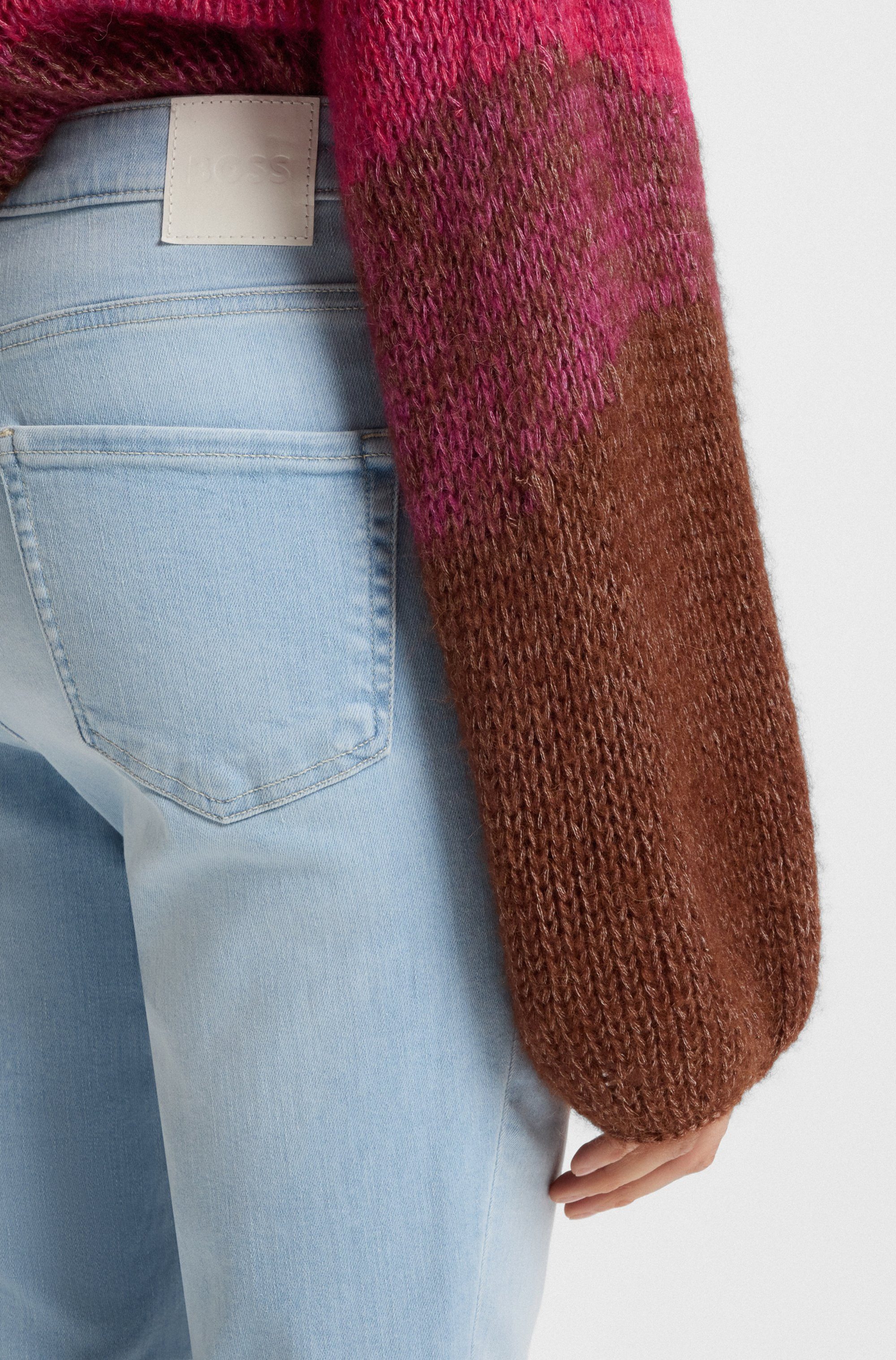 Boss Orange Bootcut jeans Rosa High Rise Bootcut Premium Damesmode (BOSS ORANGE DENIM)