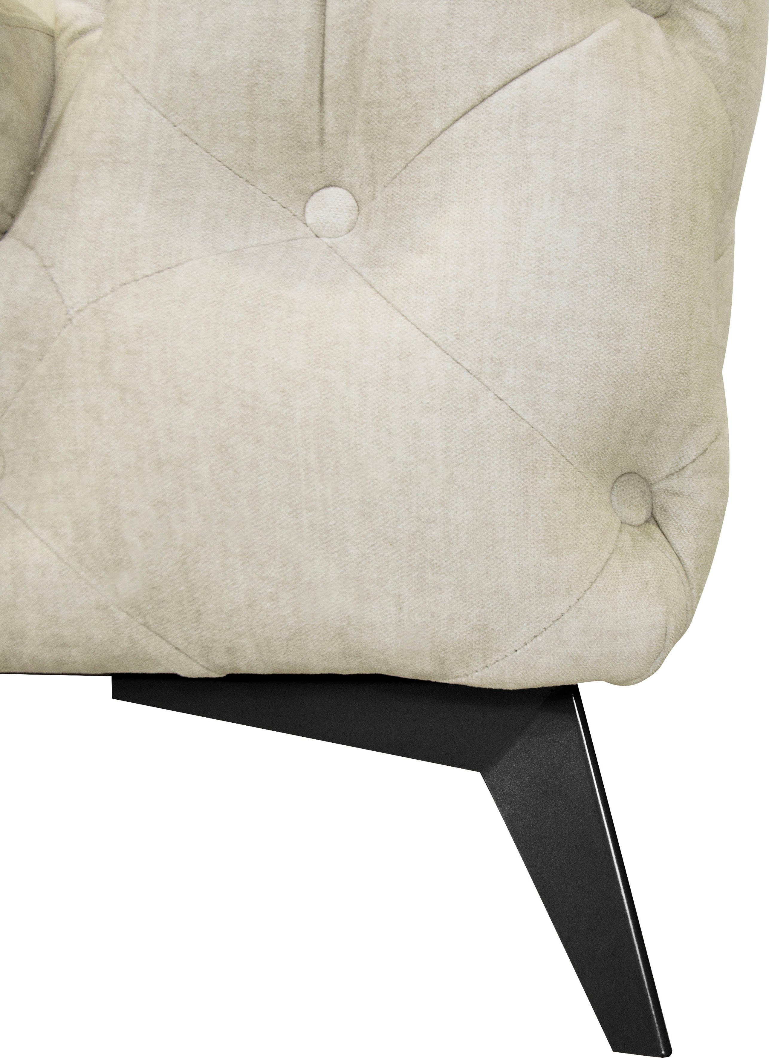Leonique Chesterfield-bank Glynis luxueuze capitonnage, moderne chesterfield look, kleur van de poten ter keuze