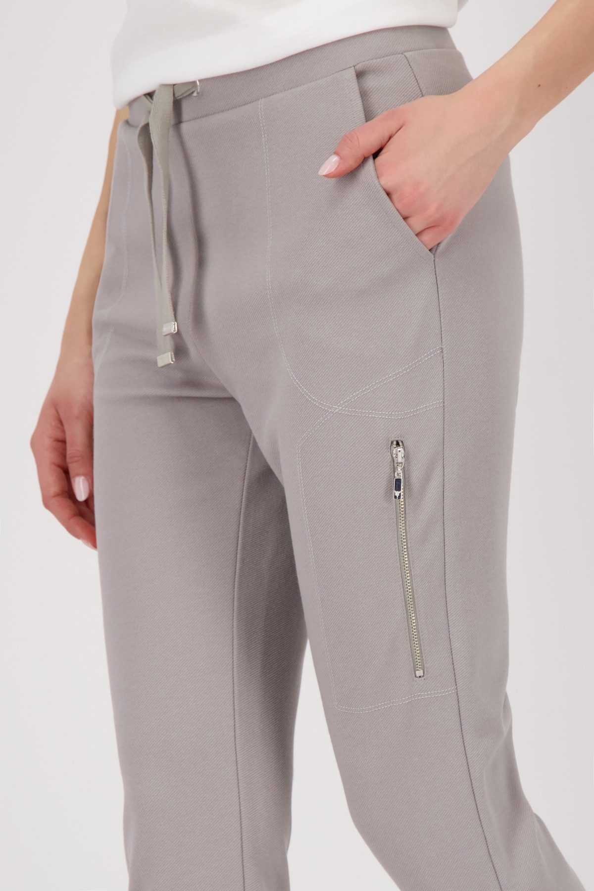 Monari Joggingbroek Broek Basic Rib