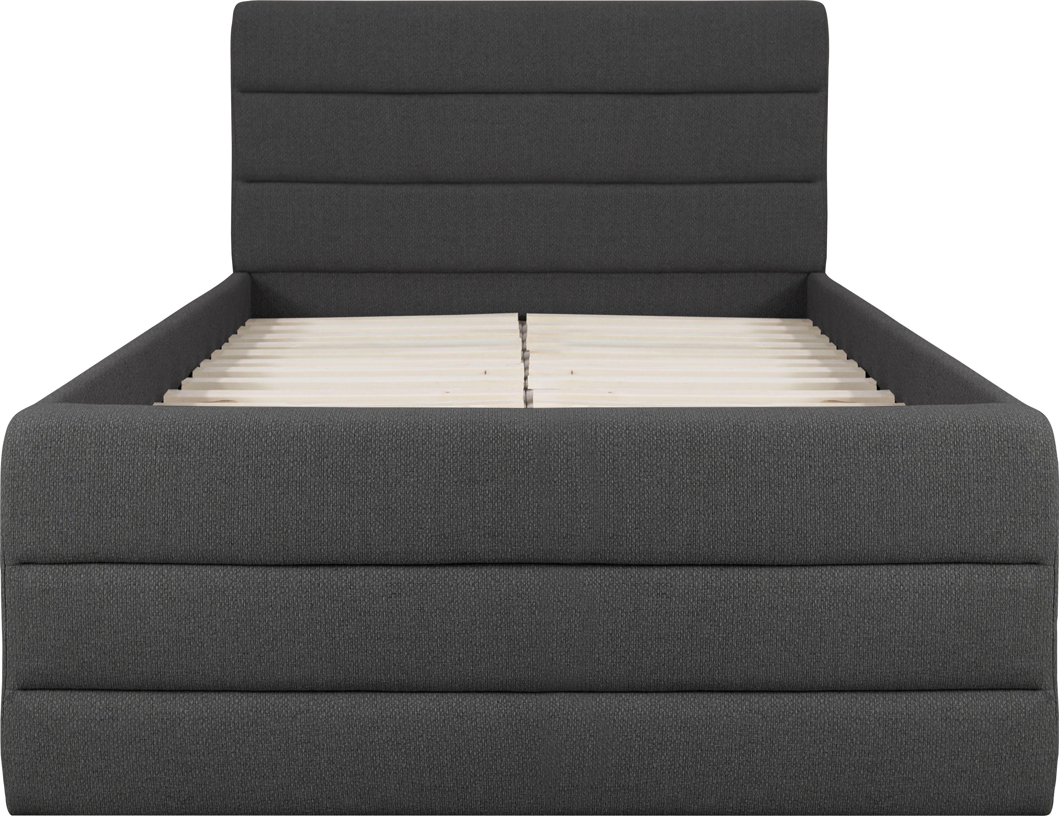 OTTO products Gestoffeerd bed Merrit Dwarsnaad in het hoofd- en voetbord, in 5 breedten, ook in 220 cm lang