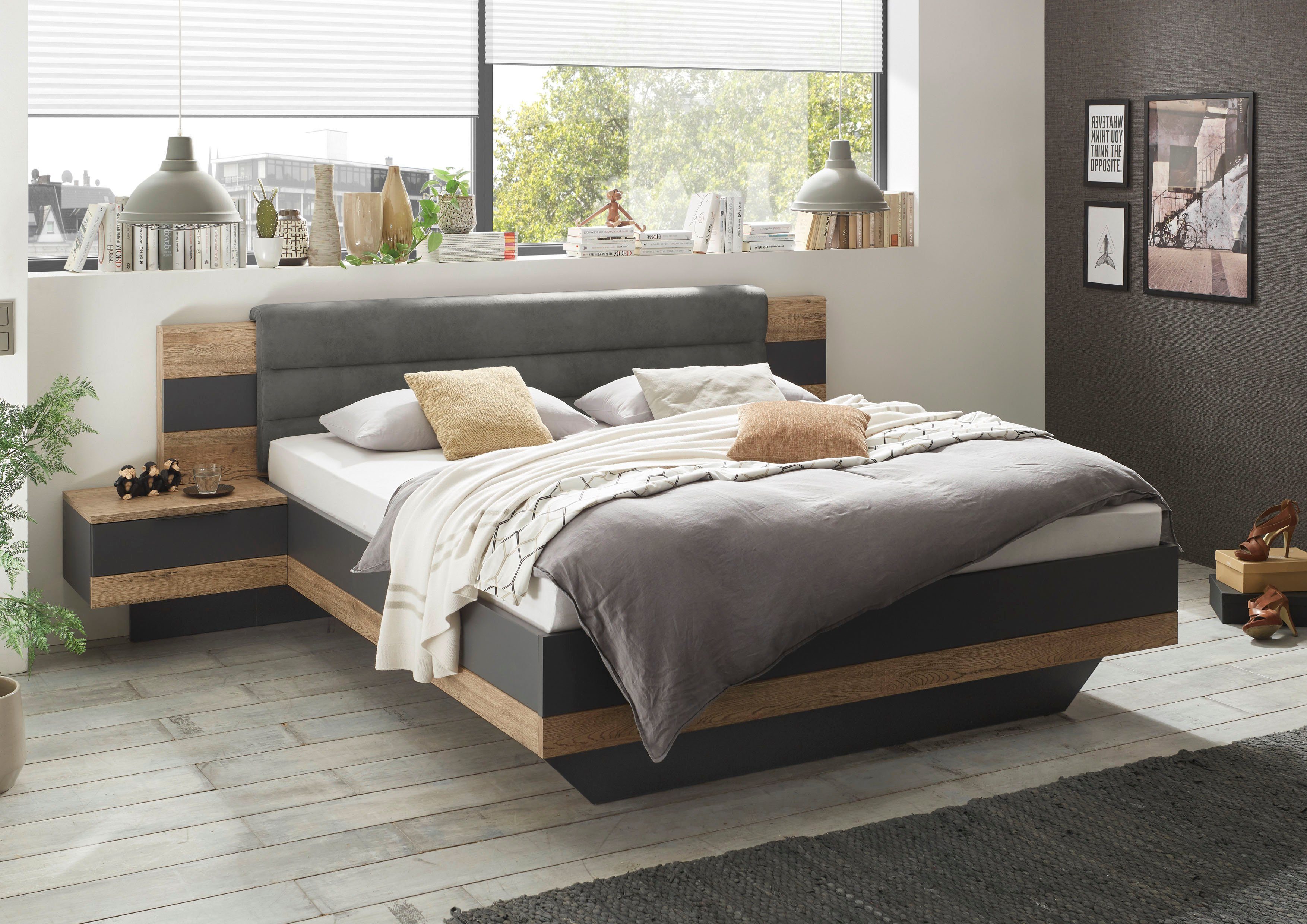 Schlafkontor Bedframe LINEA incl. 2 nachtkastjes