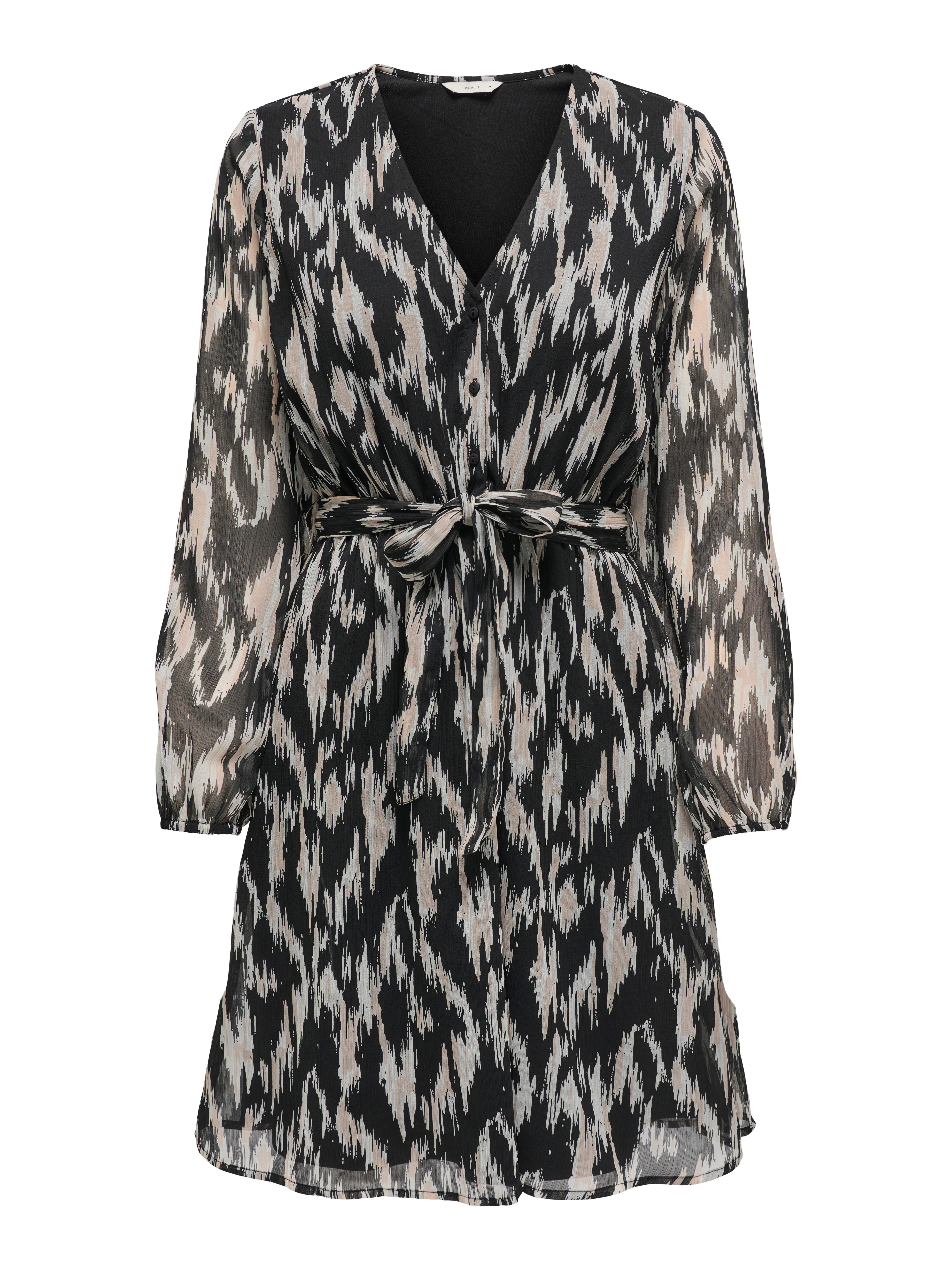 Only Gedessineerde jurk ONLCERA 3/4 SHORT DRESS WVN NOOS