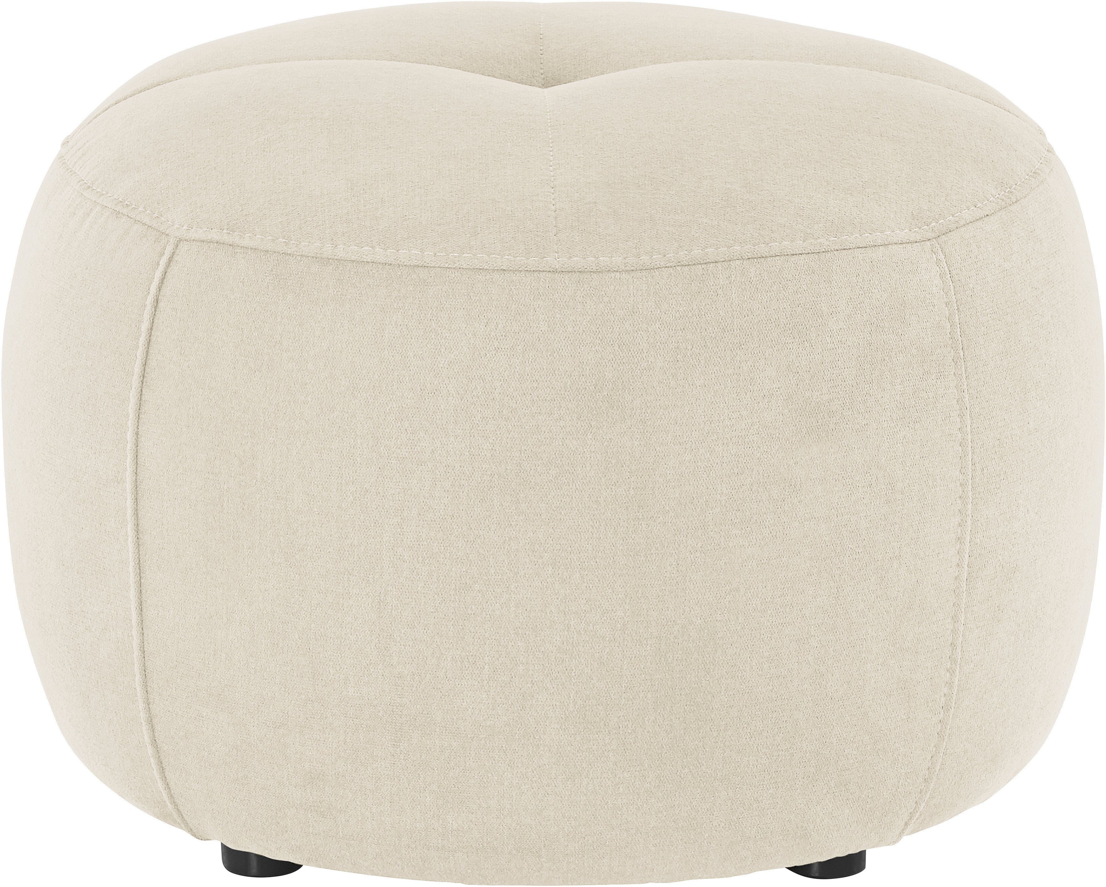 INOSIGN Hocker Lounis Ronde hocker in 2 afmetingen, "soft clean" voor het gemakkelijk reinigen met water