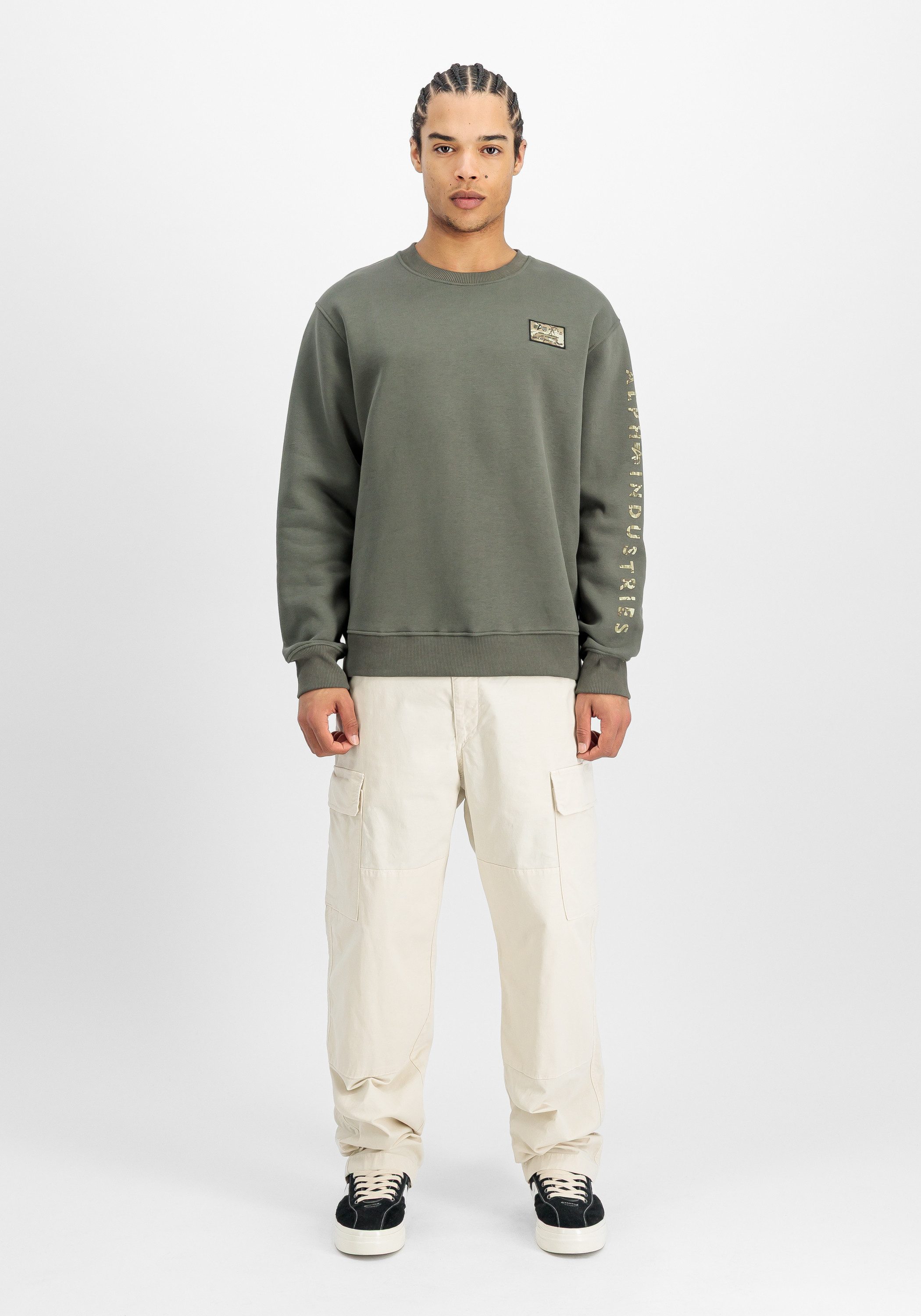 Alpha Industries Sweater Camo Sleeve Sweatshirt