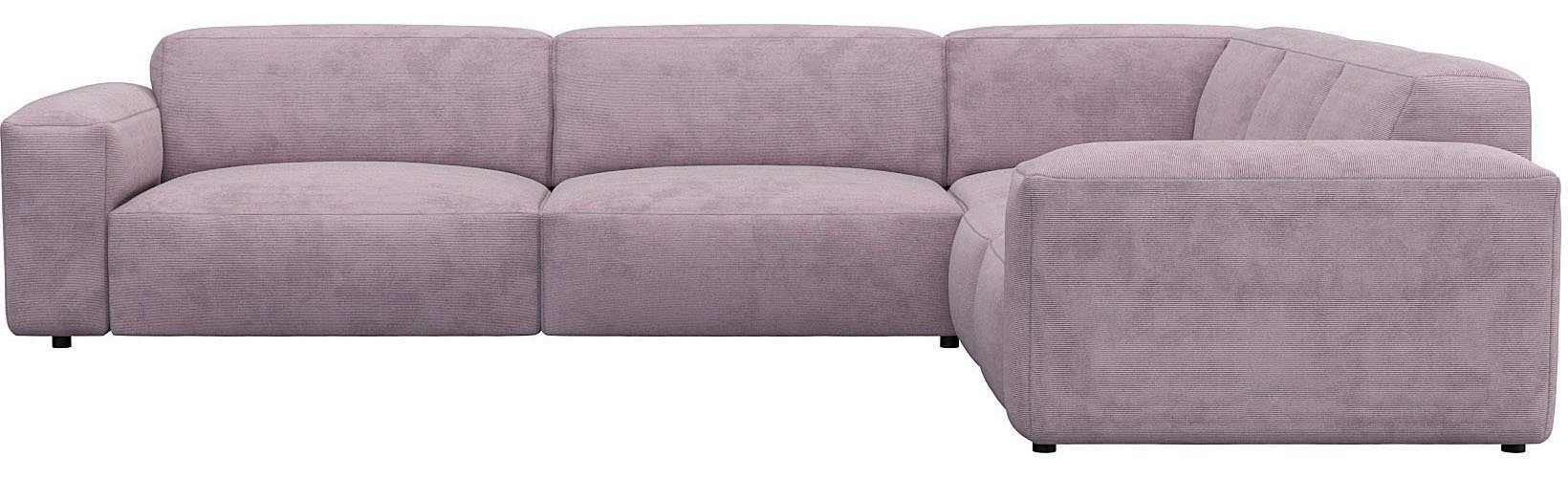 FLEXLUX Hoekbank Lucera, super comfortabel door hoogwaardige zitconstructie met koudschuim