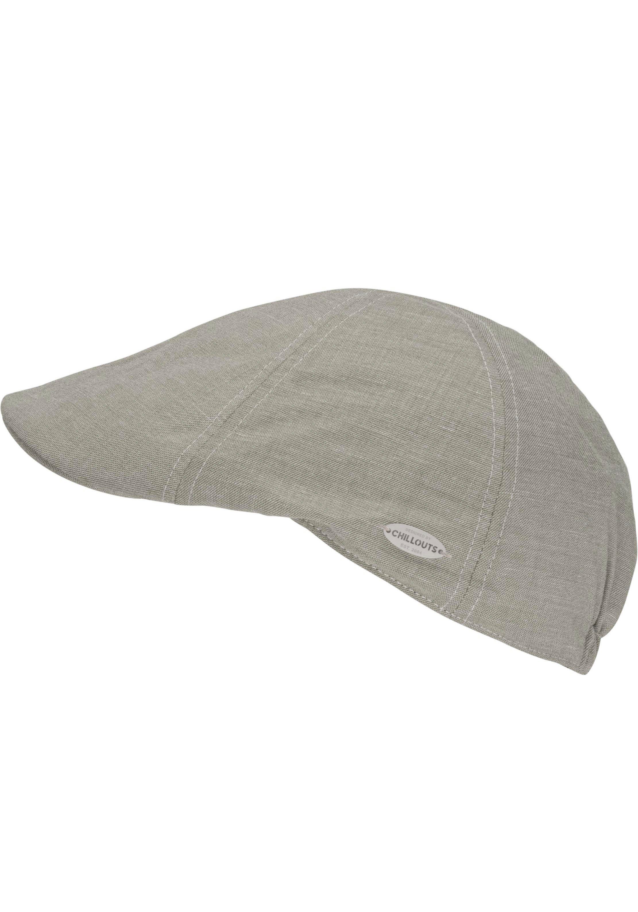 chillouts Flat cap Kapolei Hoed met elastisch binnenband heren mutsen maat L/XL bruin