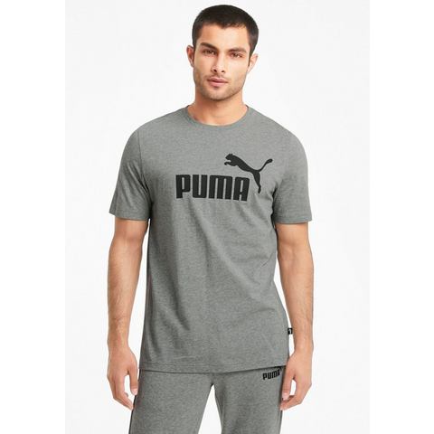 Puma Puma essentials logo shirt grijs heren heren