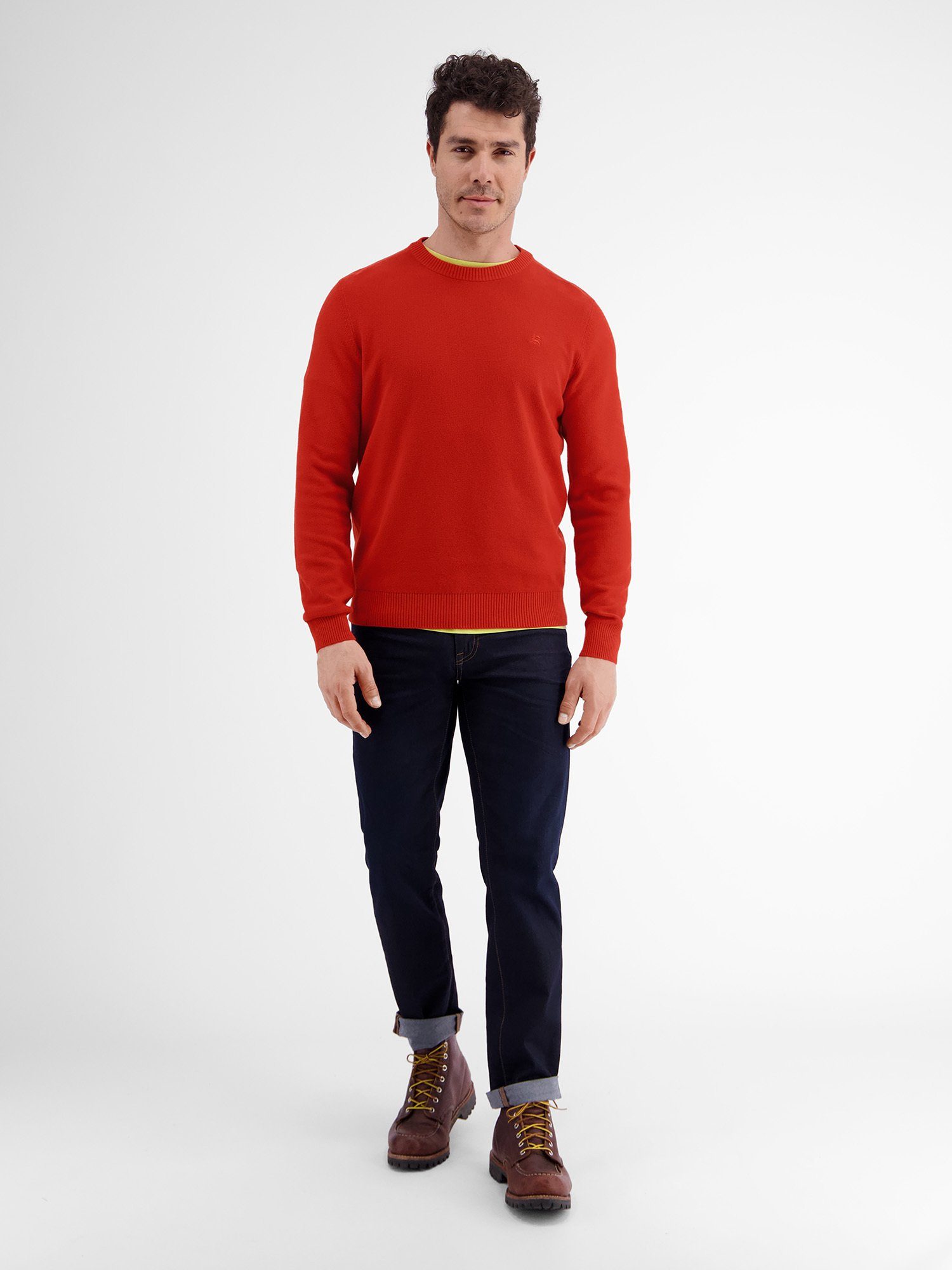 Lerros Gebreide trui LERROS crewneck gebreide pullover