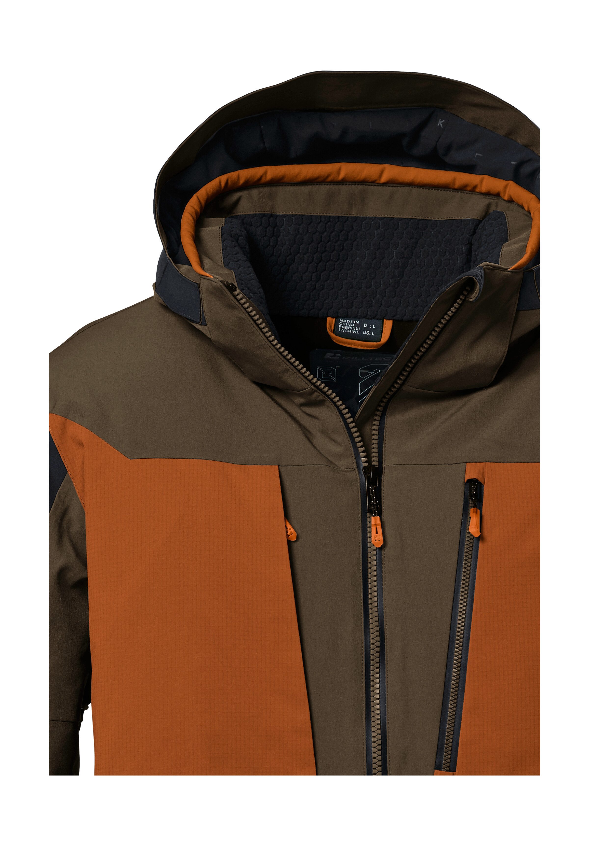 Killtec Ski-jack KSW 47 MN SKI JCKT Waterdichte herenjas, ademend, afneembare capuchon