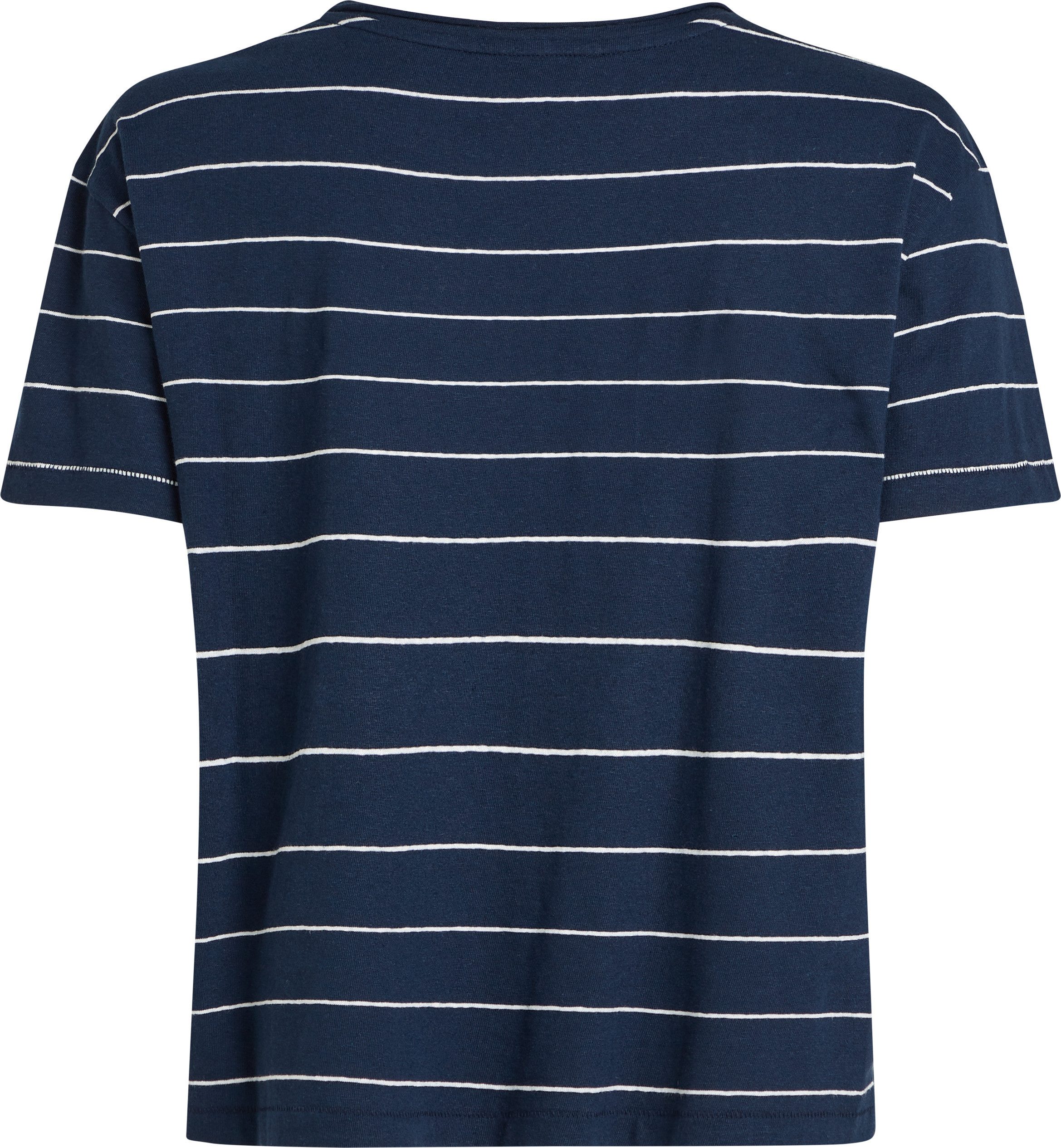 Tommy Hilfiger Shirt met korte mouwen MODERN CO LINEN C-NK SS
