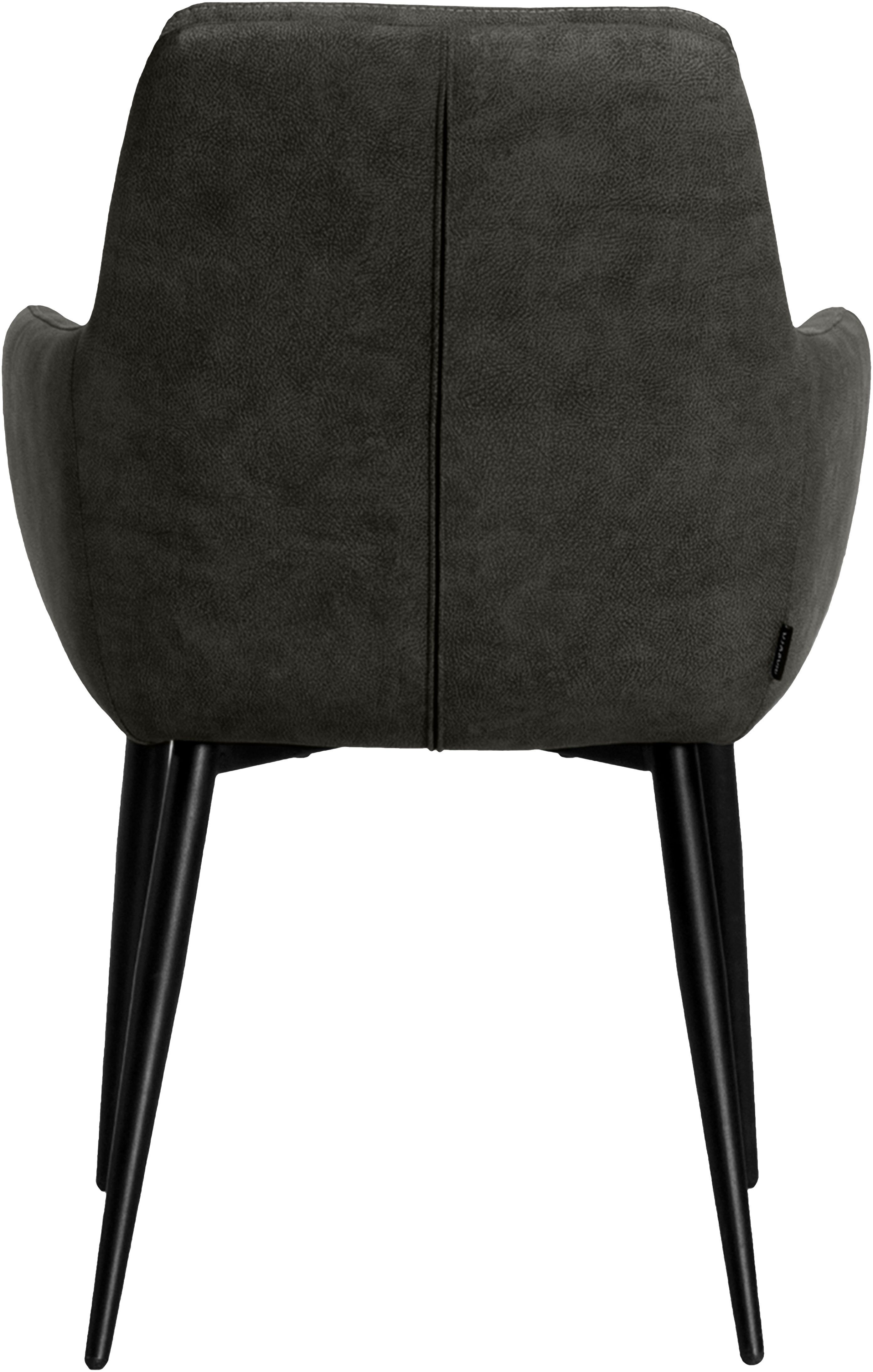 OMG Design Stoel met armleuningen Bailey Schalenstoel, eetkamerstoel, onderhoudsvriendelijke bekleding