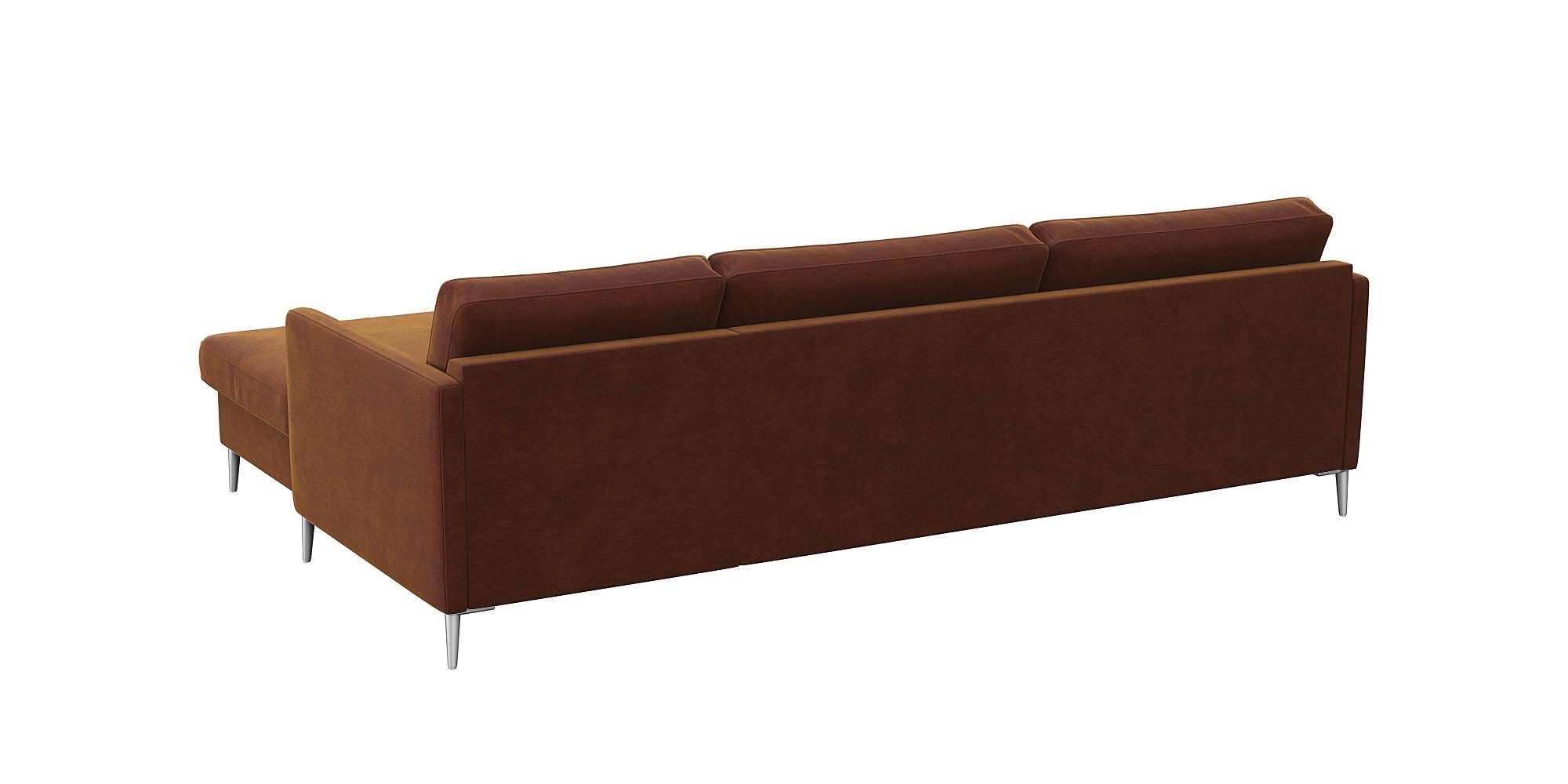 FLEXLUX Hoekbank Fiore, super zitcomfort door koudschuim in de zitting, L-vorm