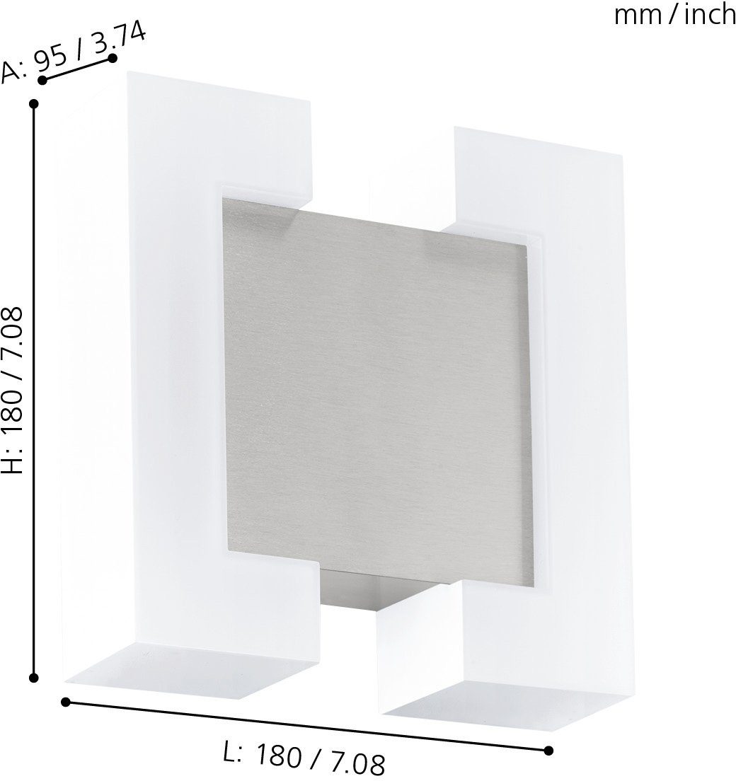 EGLO Ledwandlamp voor buiten SITIA Led verwisselbaar (1 stuk)
