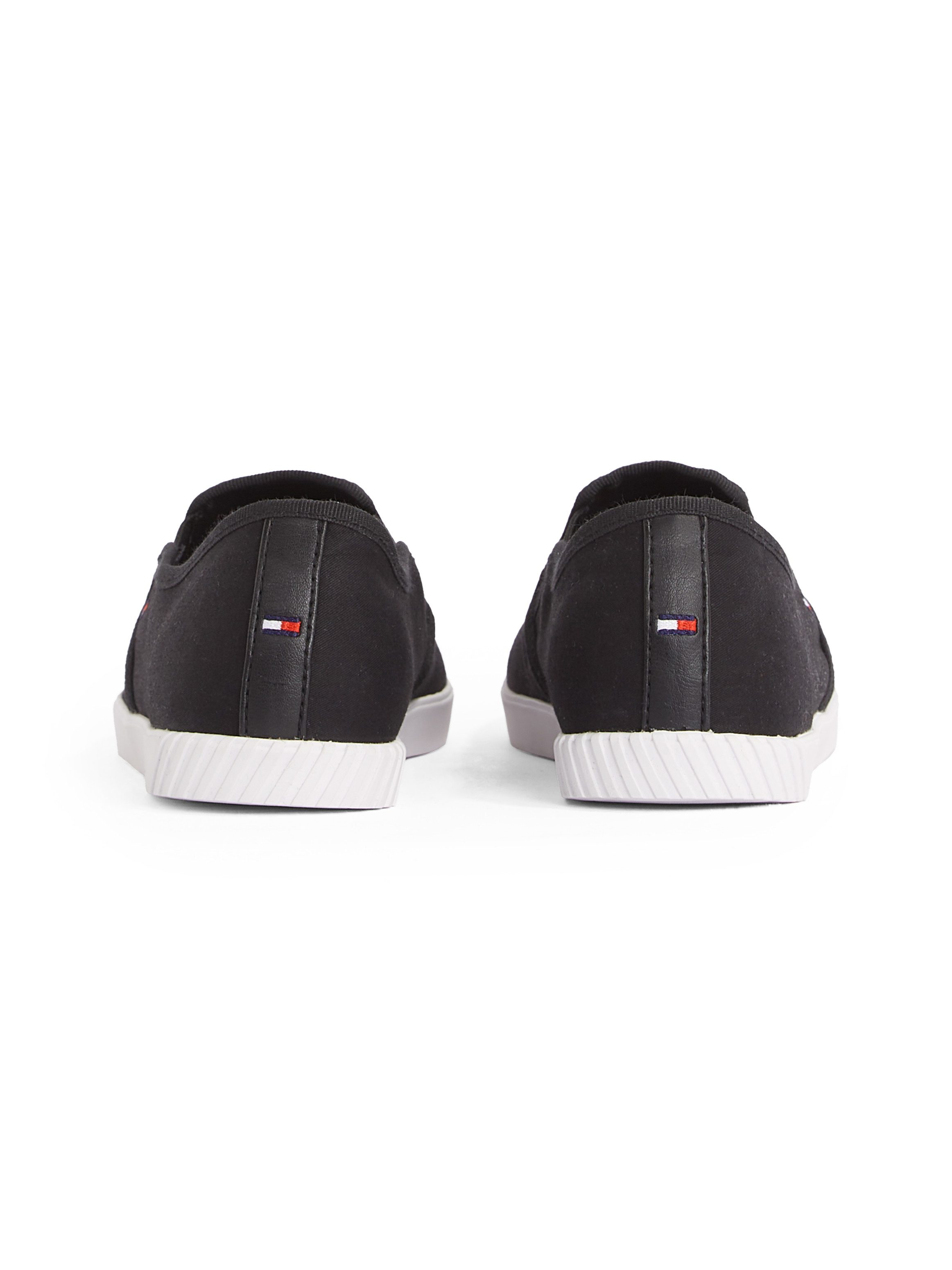 Tommy Hilfiger Slip-on sneakers CANVAS SLIP-ON SNEAKER , vrijetijdsschoen, instapschoen, slipper, lage schoen, vlaggenborduring