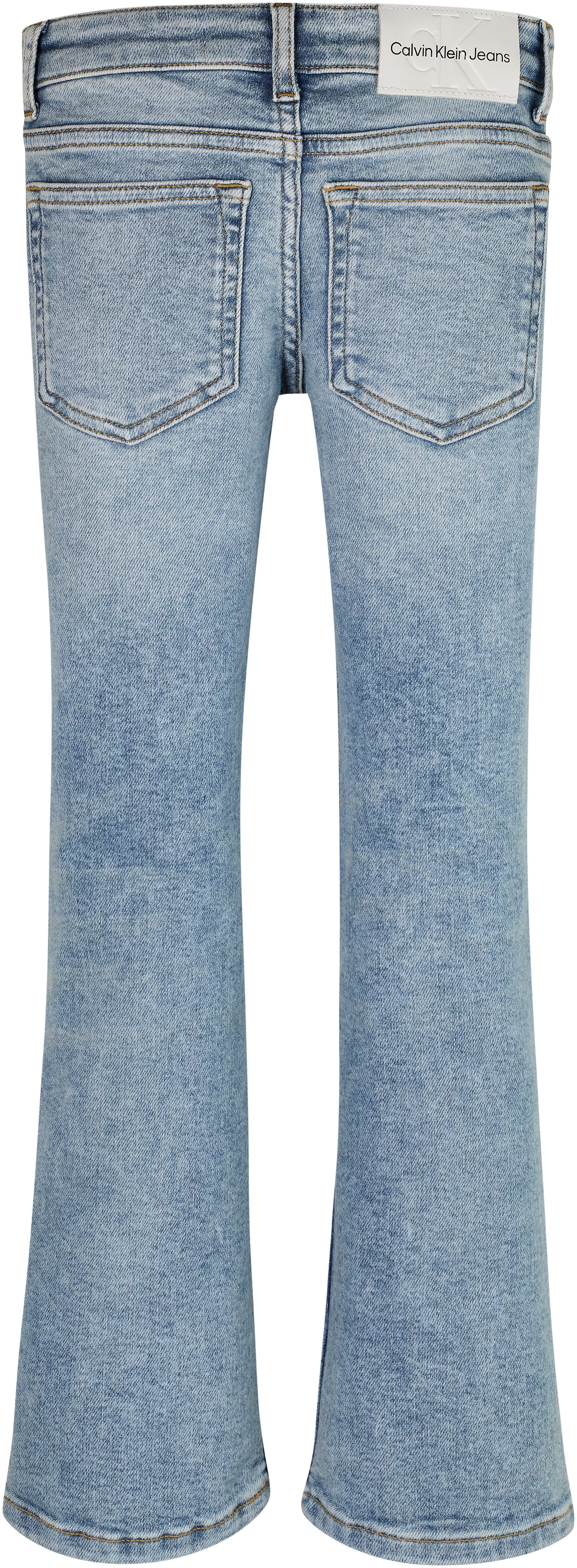 Calvin Klein Wijd uitlopende jeans MR FLARE LIGHT BLUE DENIM