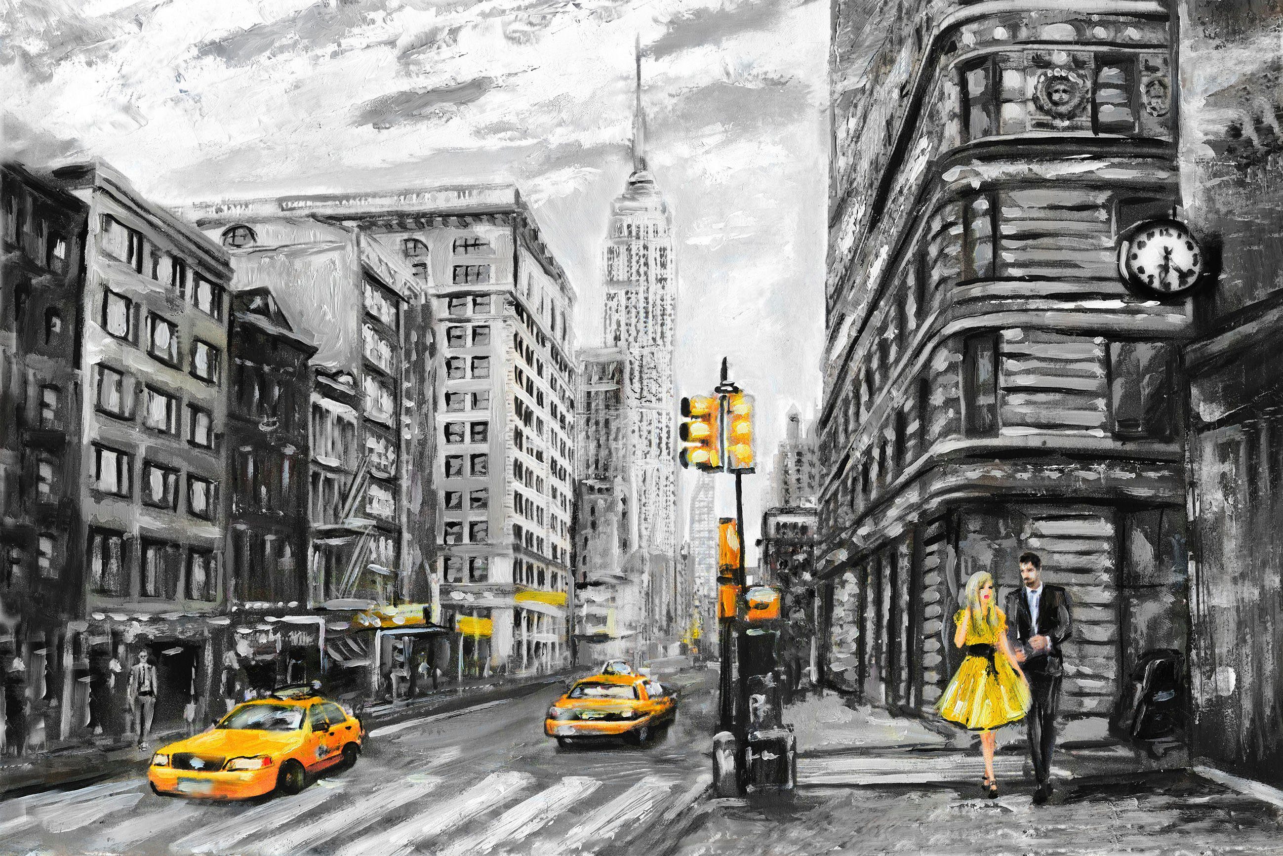 queence Artprint op linnen New York