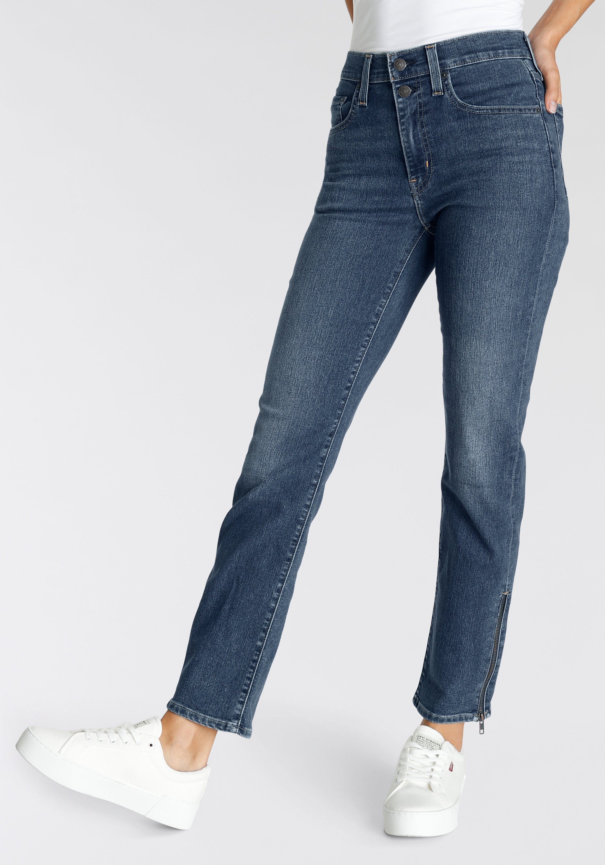 Levi's® 5-pocket jeans 724 BUTTON SHANK met rits bij de zoom