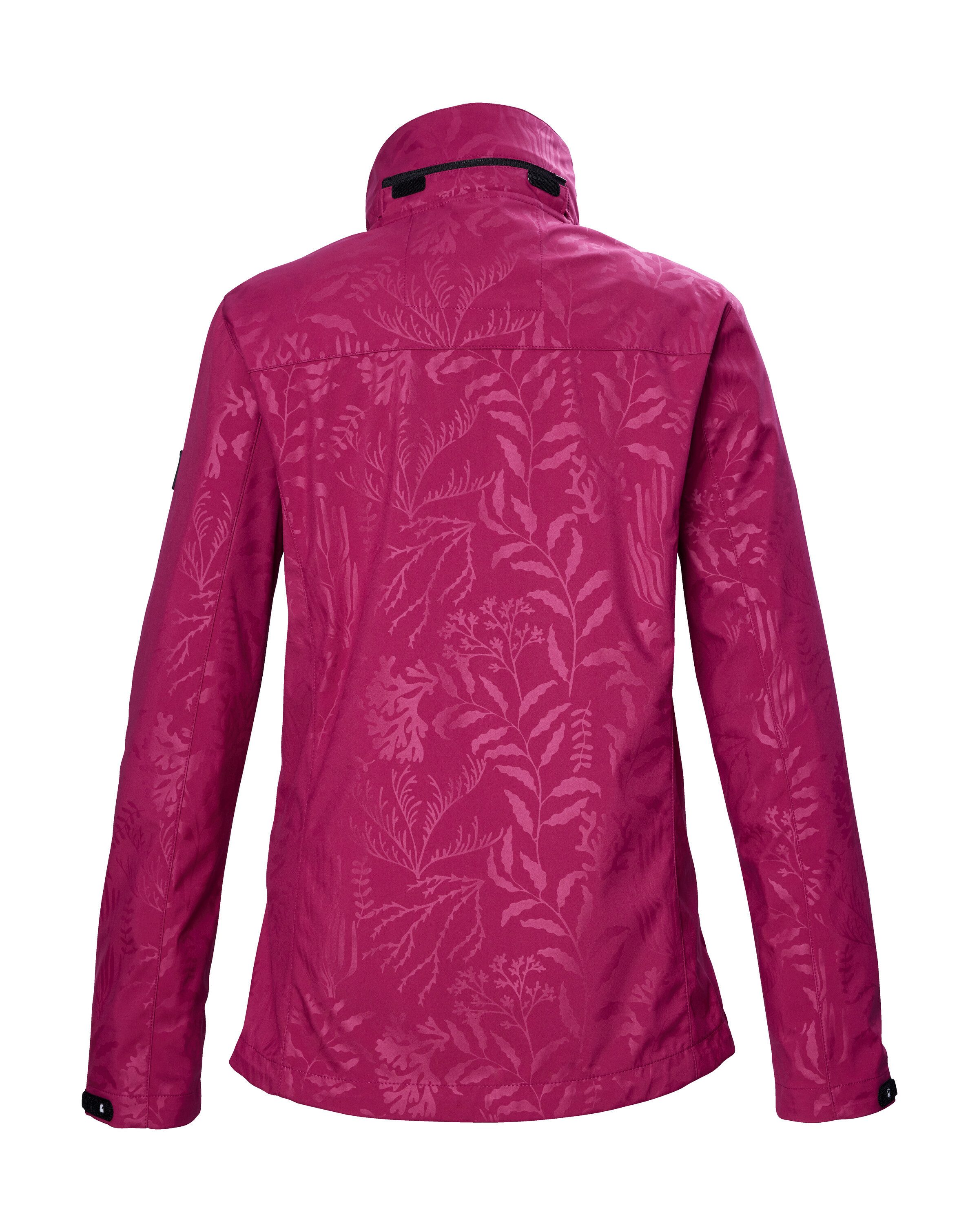 Killtec Softshell-jack KOS 122 WMN SFTSHLL JCKT FLORAL Softshelljack: Wind- en waterdicht, ademend, capuchon verstelbaar