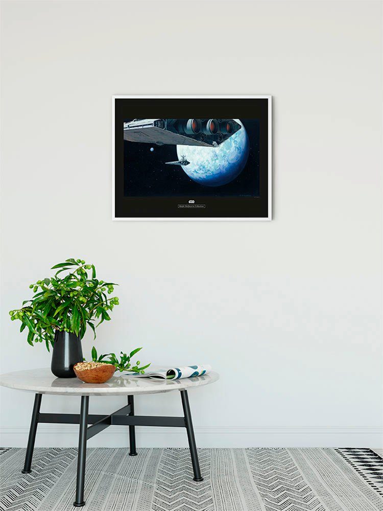 Komar Wanddecoratie Star Wars Classic RMQ Hoth omloopbaan Wanddecoratie voor de kinderkamer - zonder lijst (1 stuk)