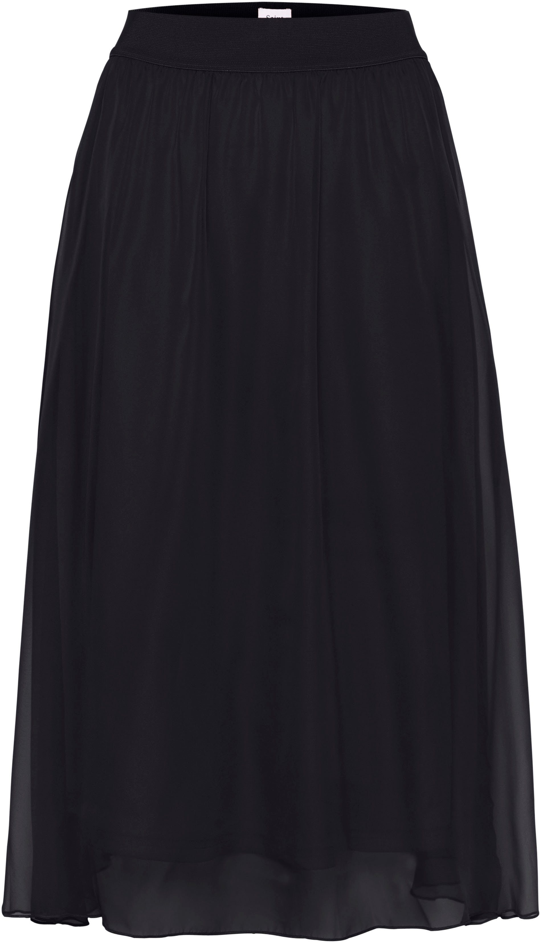 Saint Tropez Midirok CoralSZ Skirt gemaakt van chiffon