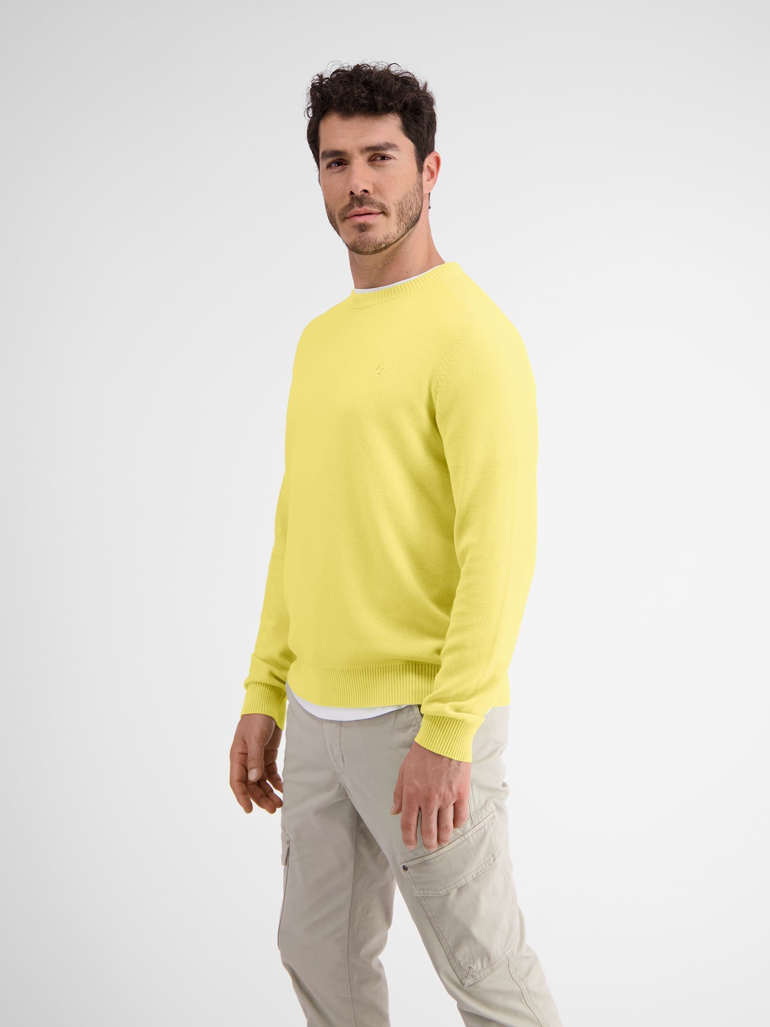 Lerros Gebreide trui LERROS crewneck gebreide pullover