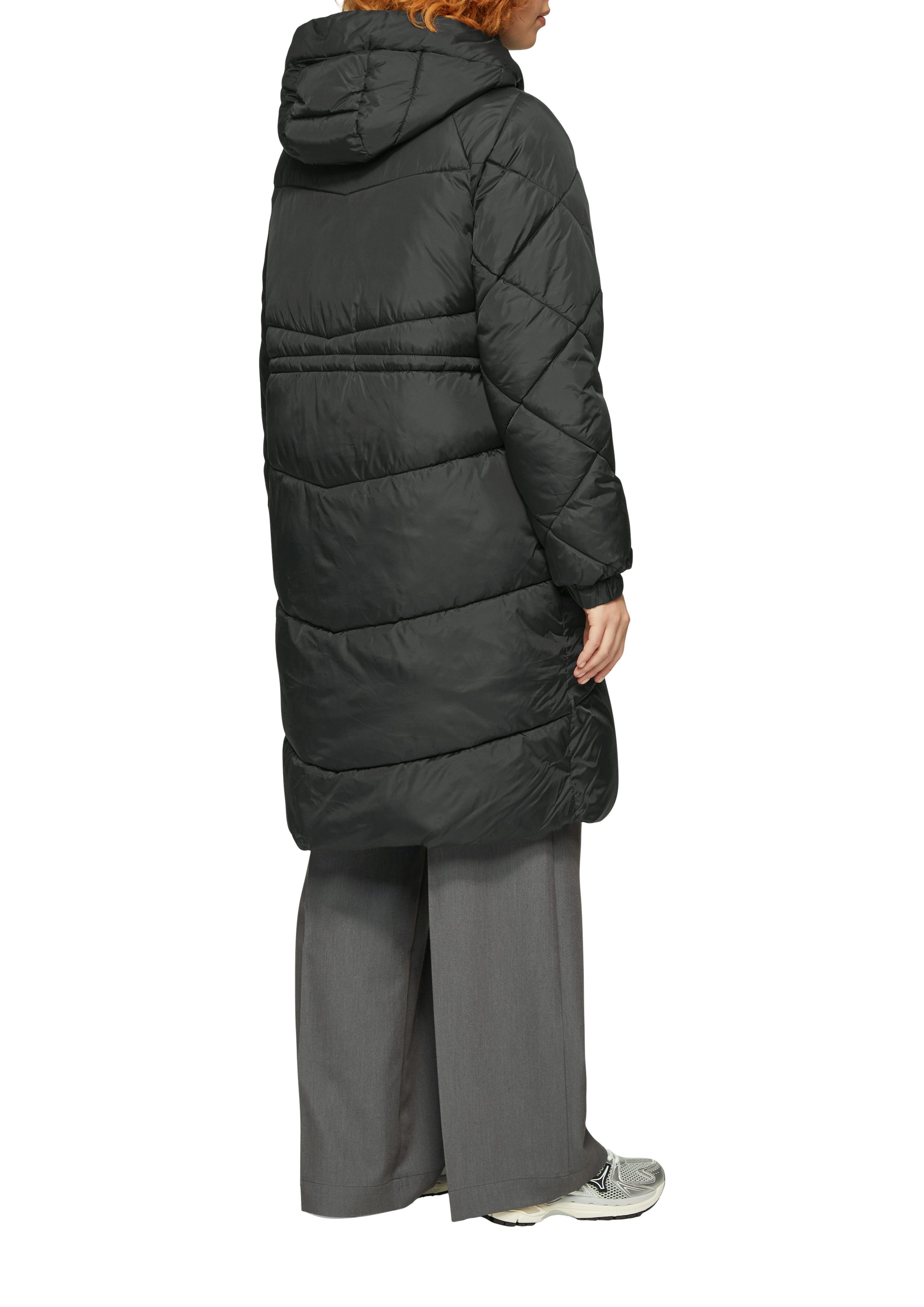 Q S designed by Gewatteerde jas met een capuchon