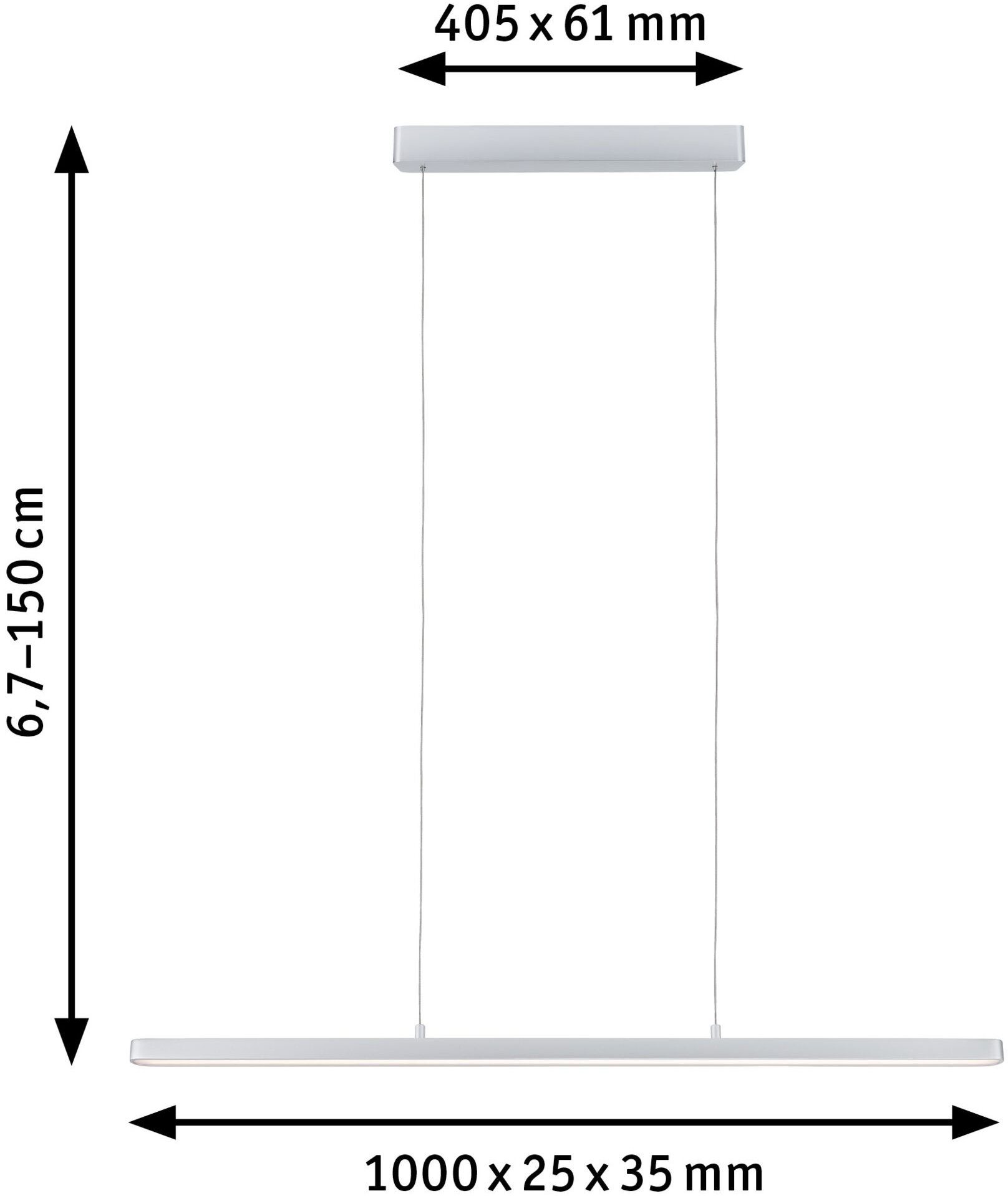 Paulmann Led-hanglamp Lento (1 stuk)
