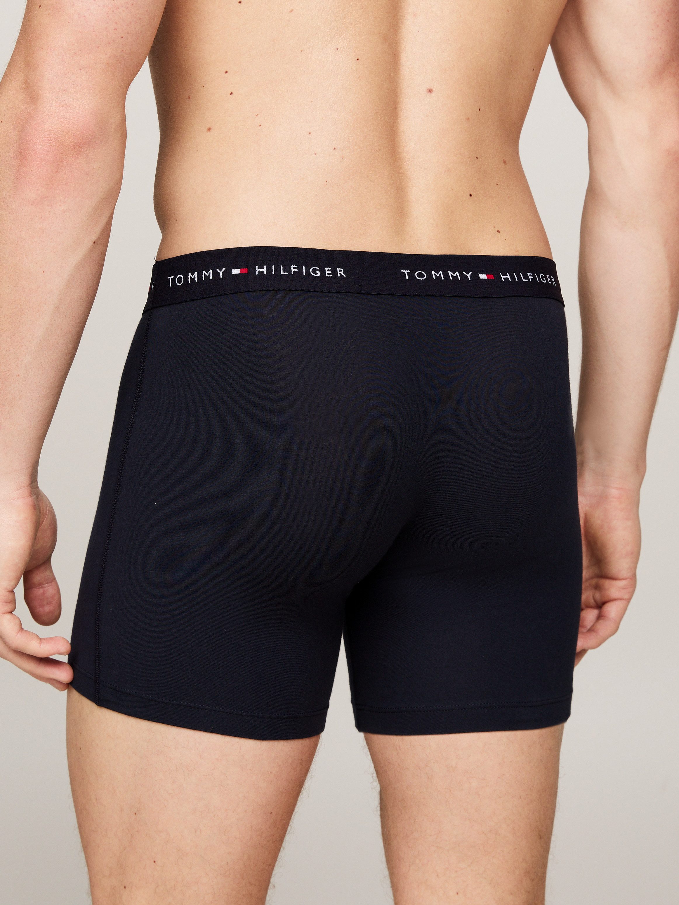 Tommy Hilfiger Underwear Boxershort 3P BOXER BRIEF WB met contrasterende logo-band (3 stuks)